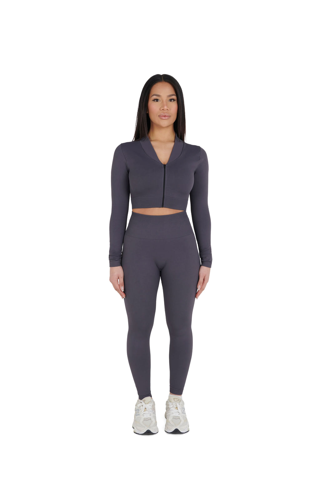 Seamless Cropped Zip Jacket