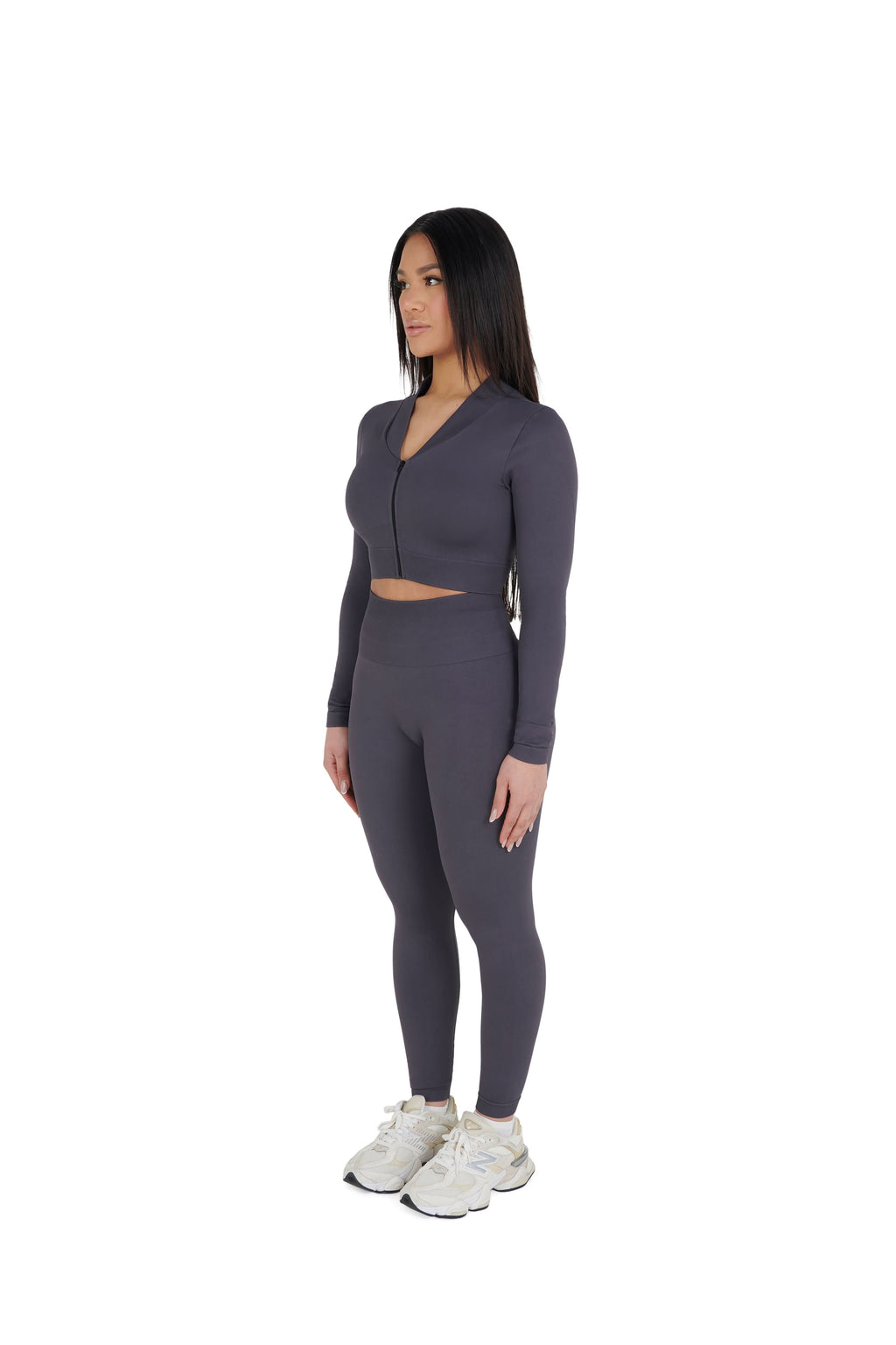 Seamless Cropped Zip Jacket