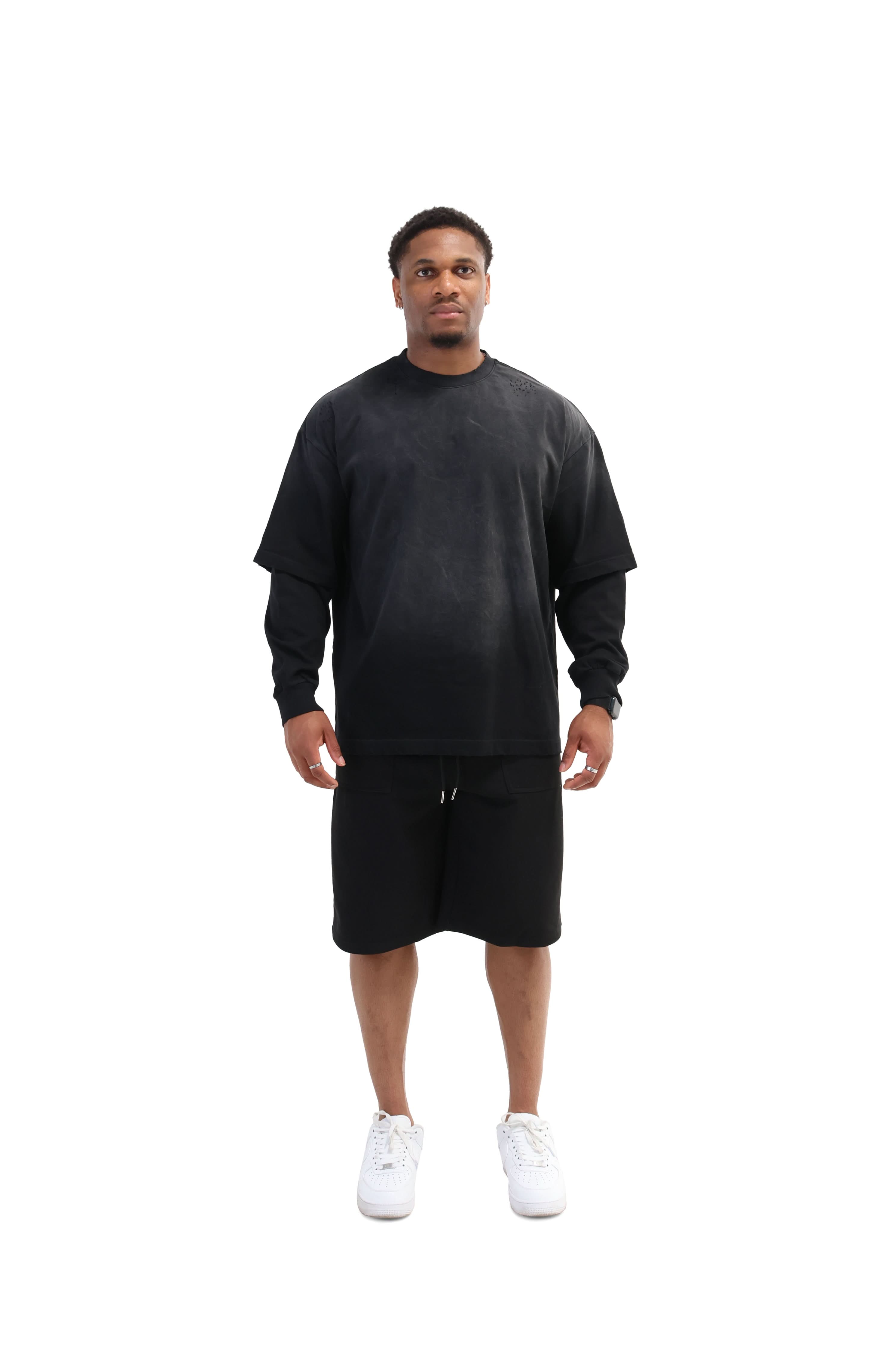 Layered Sunfade Boxy Fit Oversized T-Shirt 320gsm