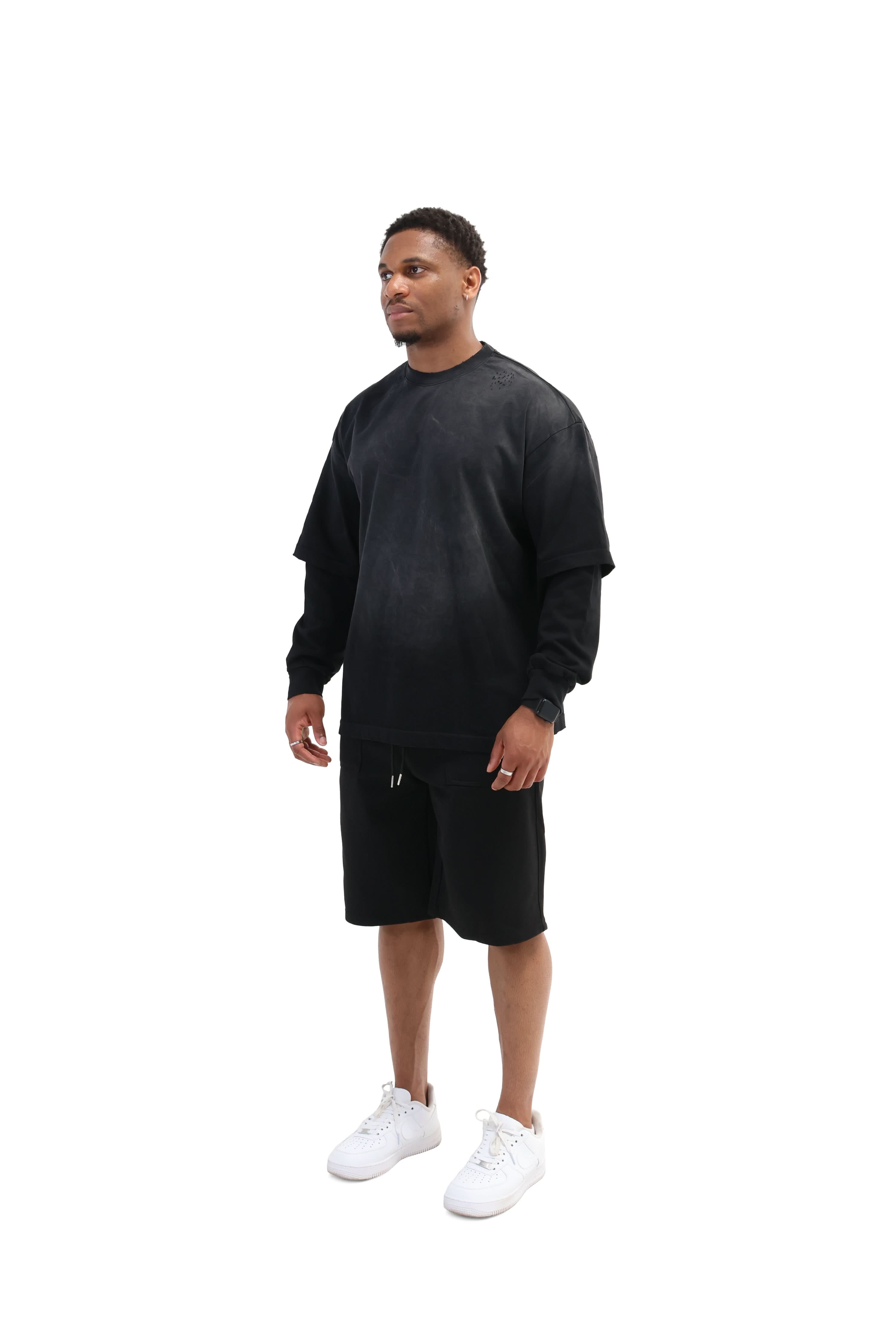 Layered Sunfade Boxy Fit Oversized T-Shirt 320gsm