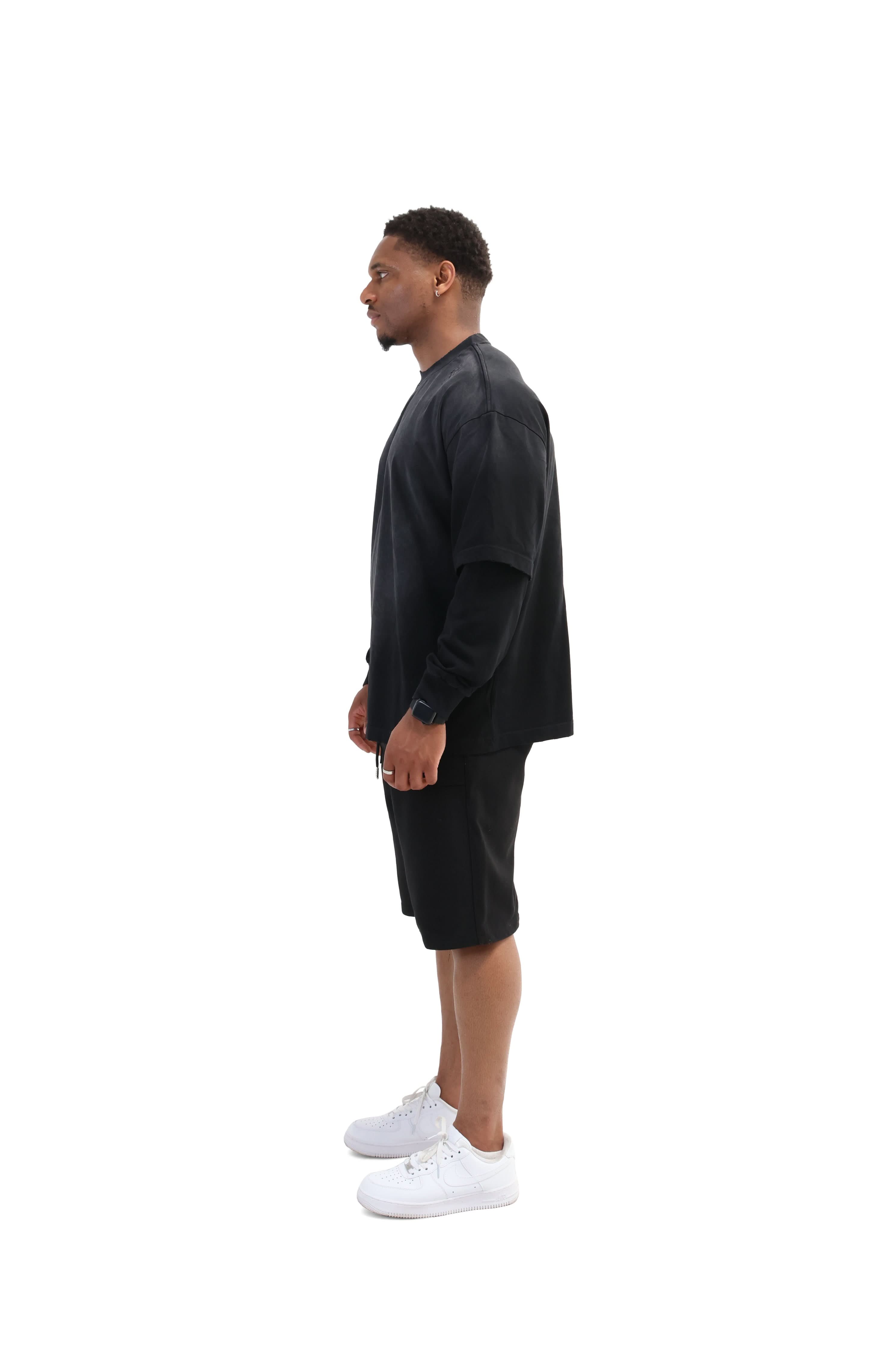 Layered Sunfade Boxy Fit Oversized T-Shirt 320gsm