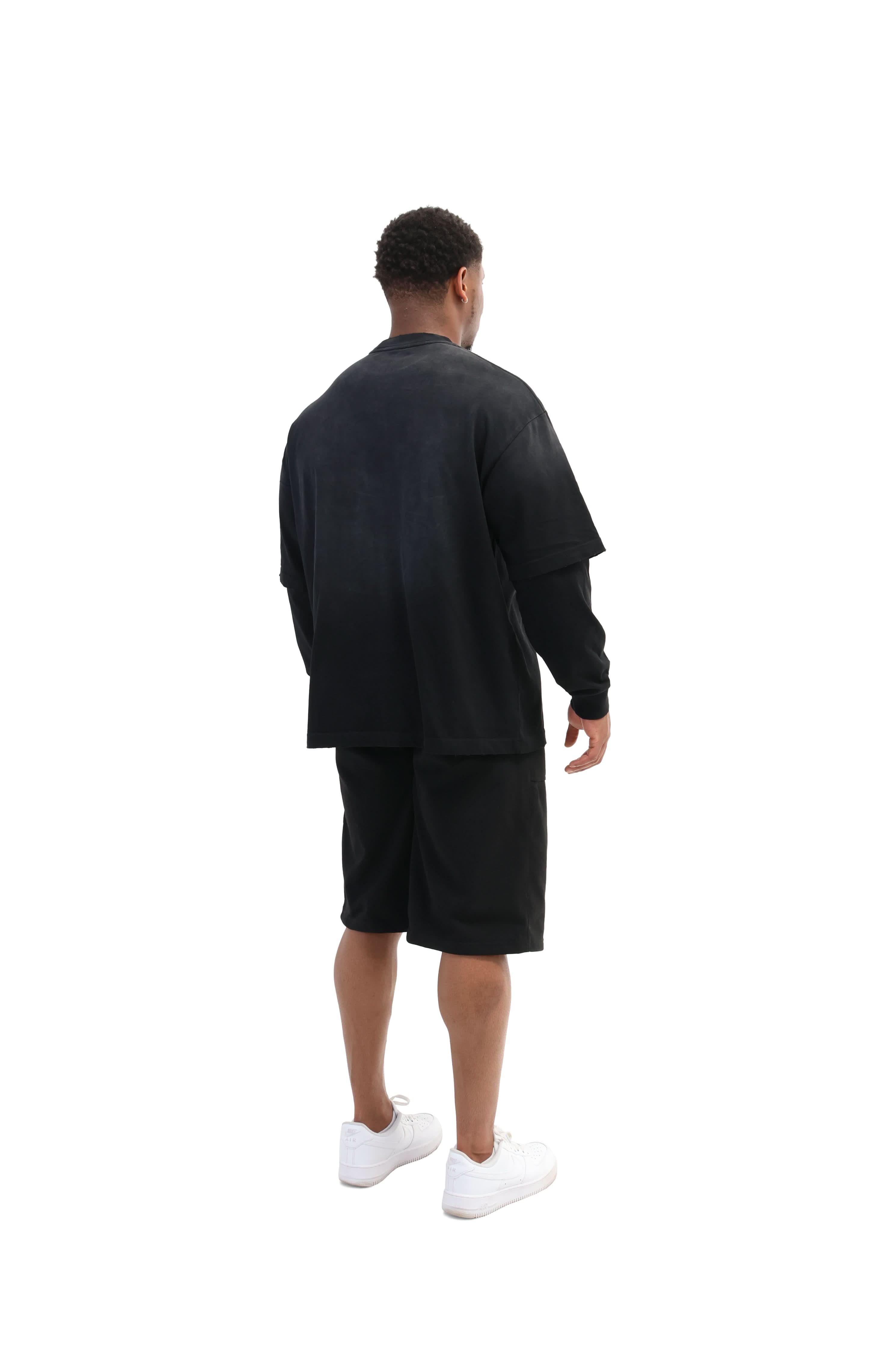Layered Sunfade Boxy Fit Oversized T-Shirt 320gsm