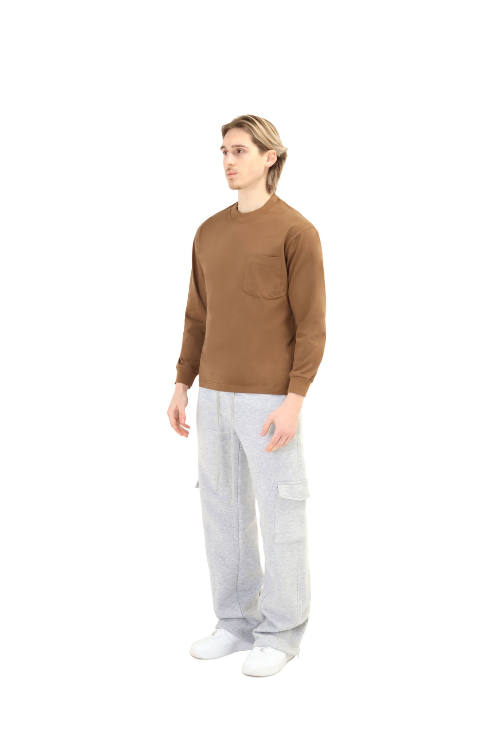 Long Sleeve T-shirts With Pocket 240GSM