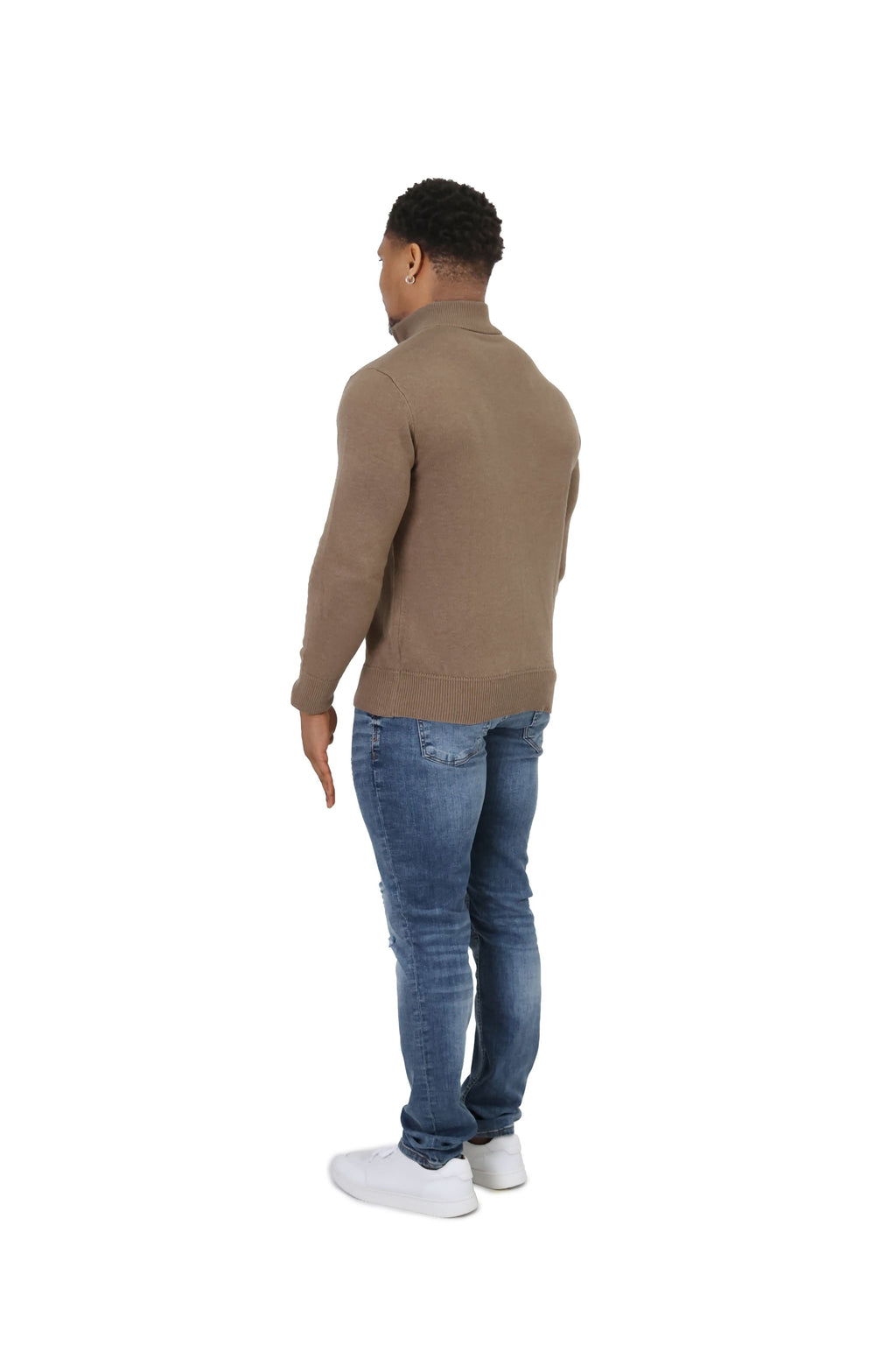 Luxury Silky Wool Knit Quarter Zip