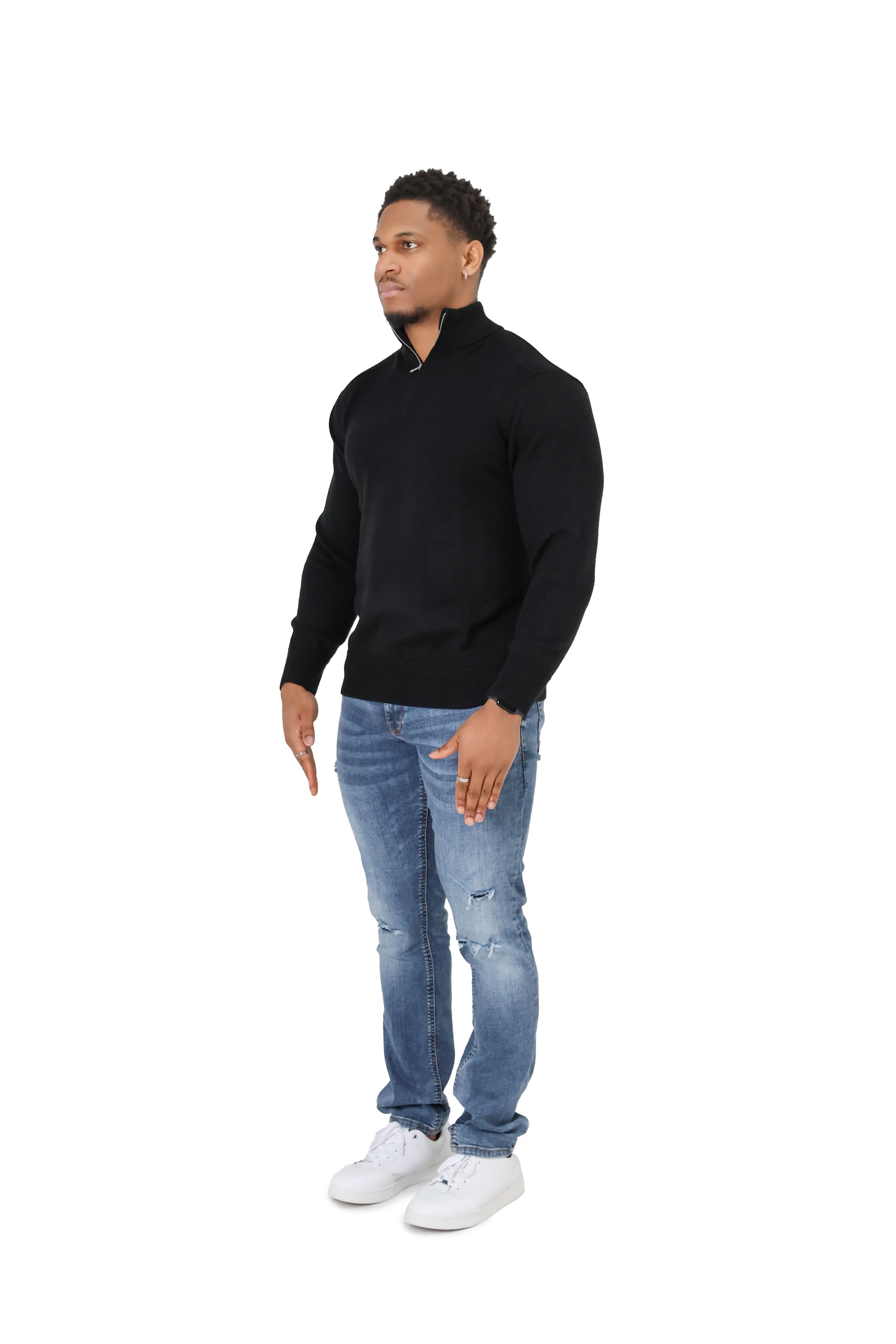 Luxury Silky Wool Knit Quarter Zip