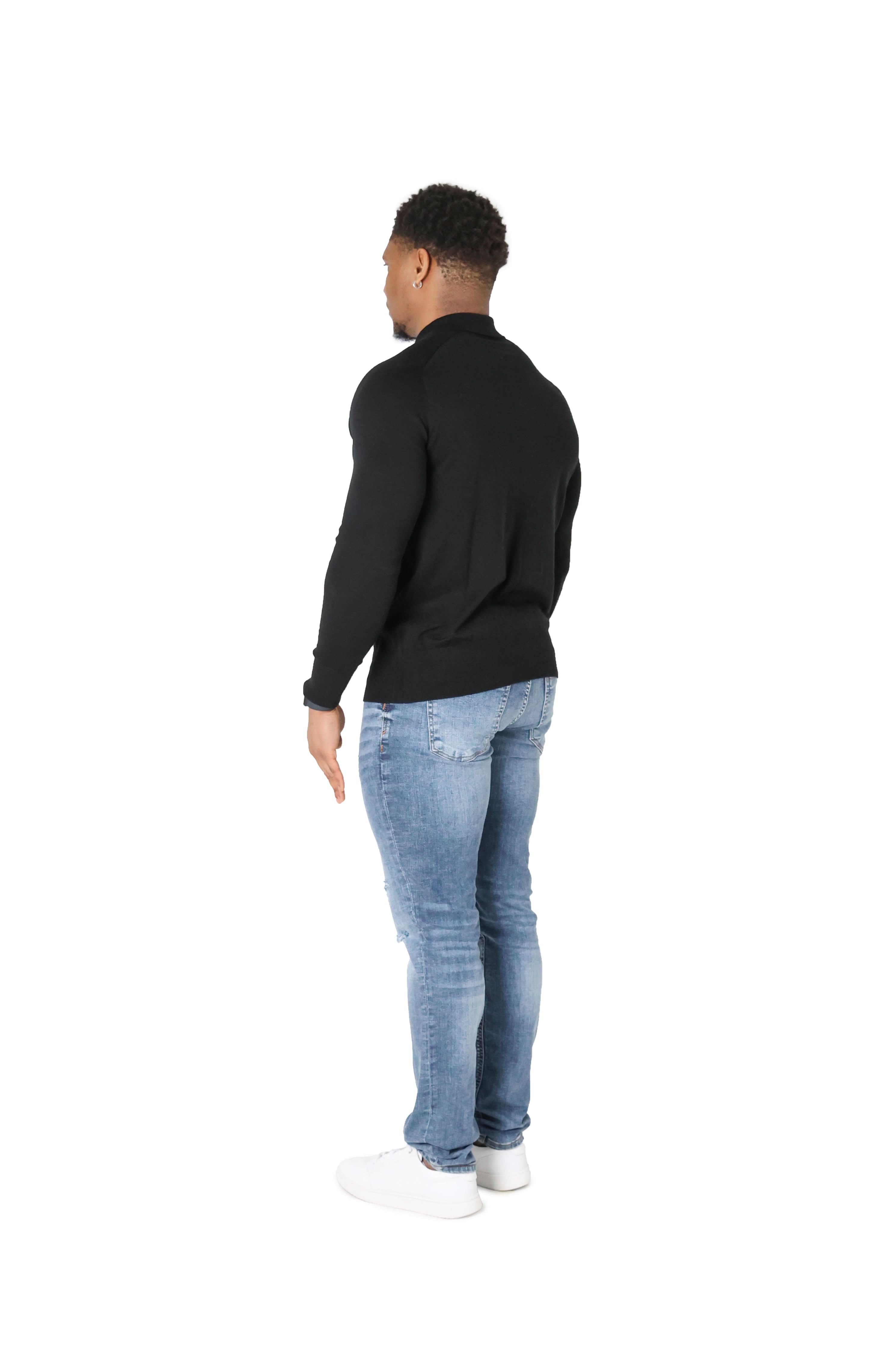 Luxury Silky Wool Knit Long Sleeve Poly Tops