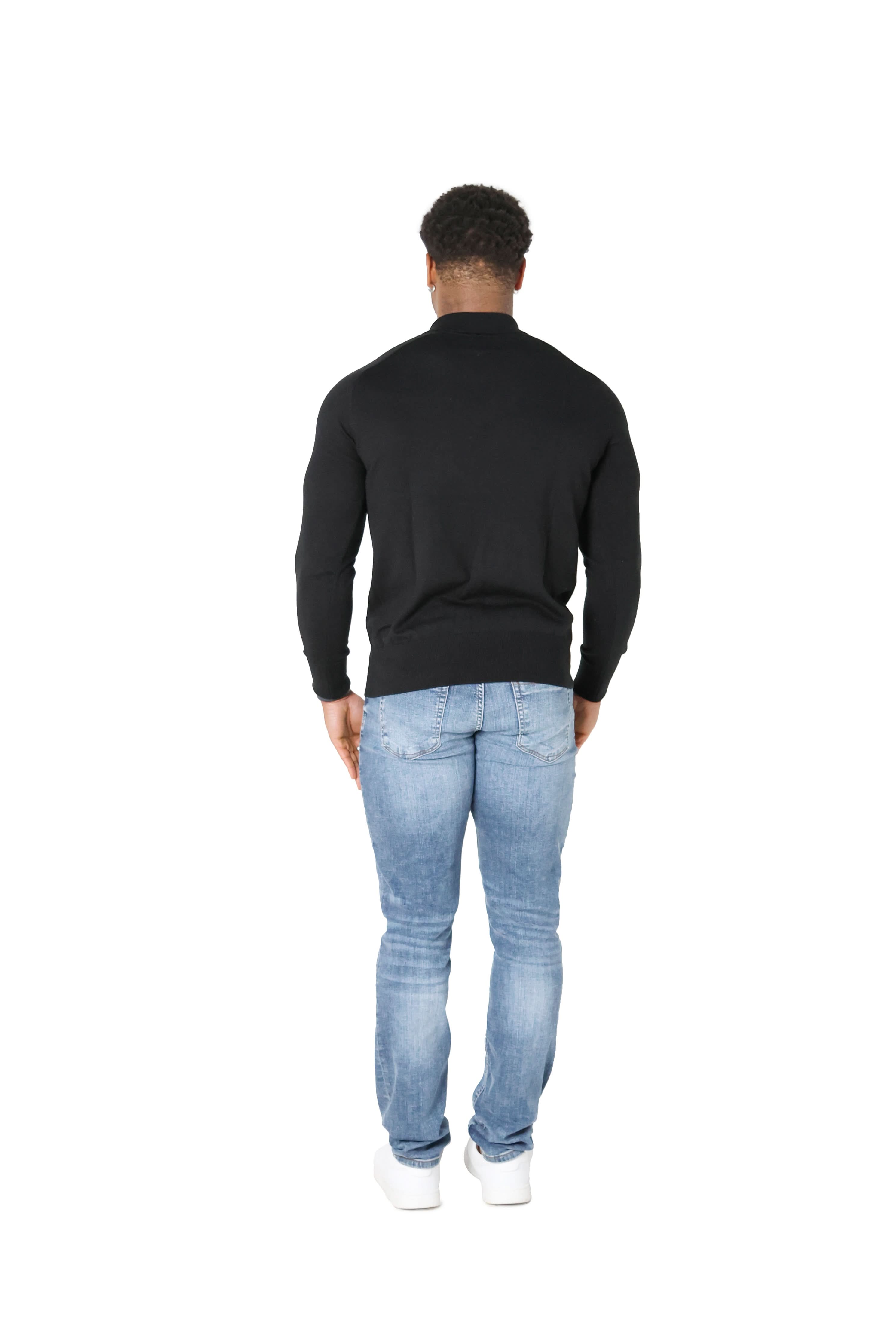 Luxury Silky Wool Knit Long Sleeve Poly Tops