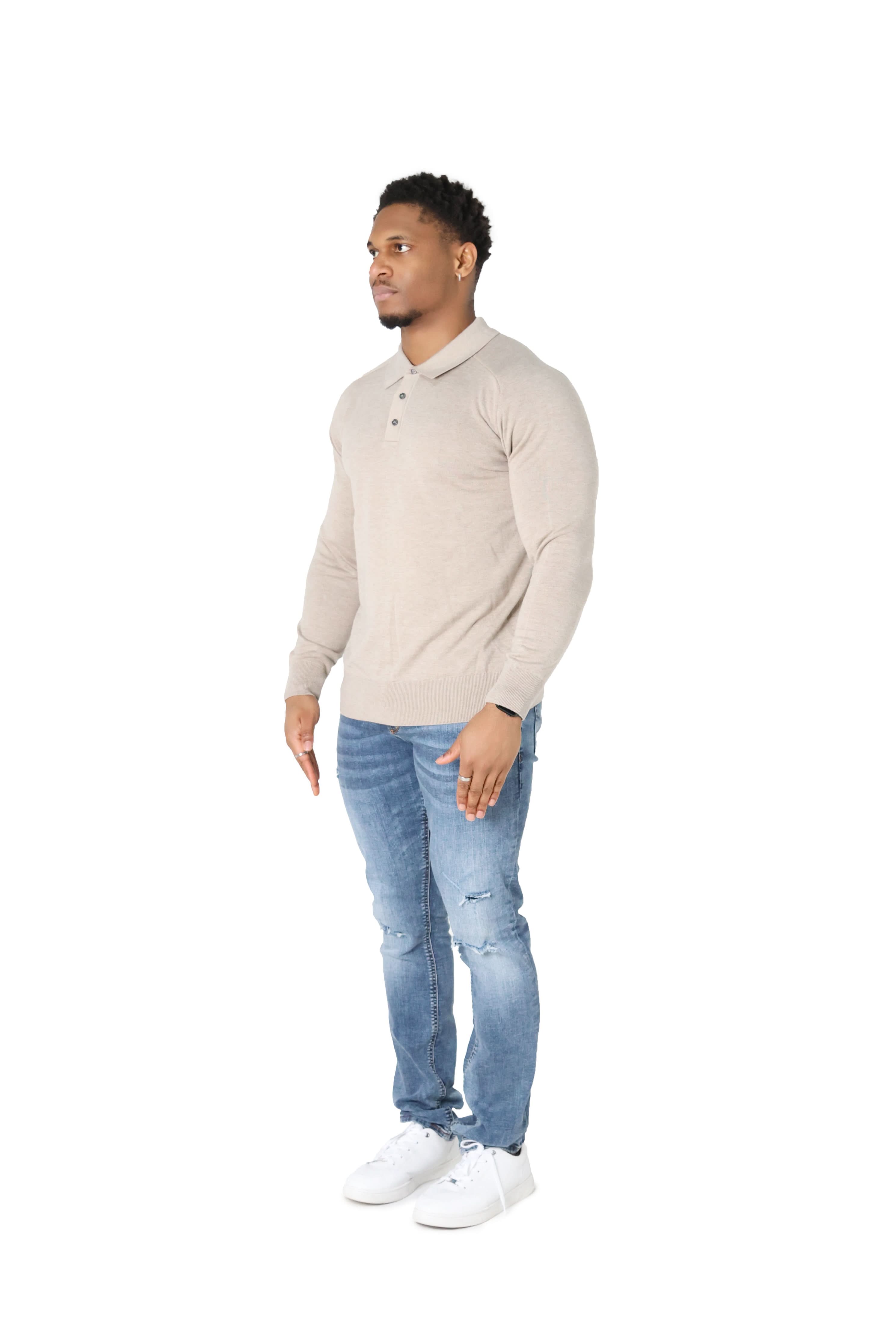 Luxury Silky Wool Knit Long Sleeve Poly Tops