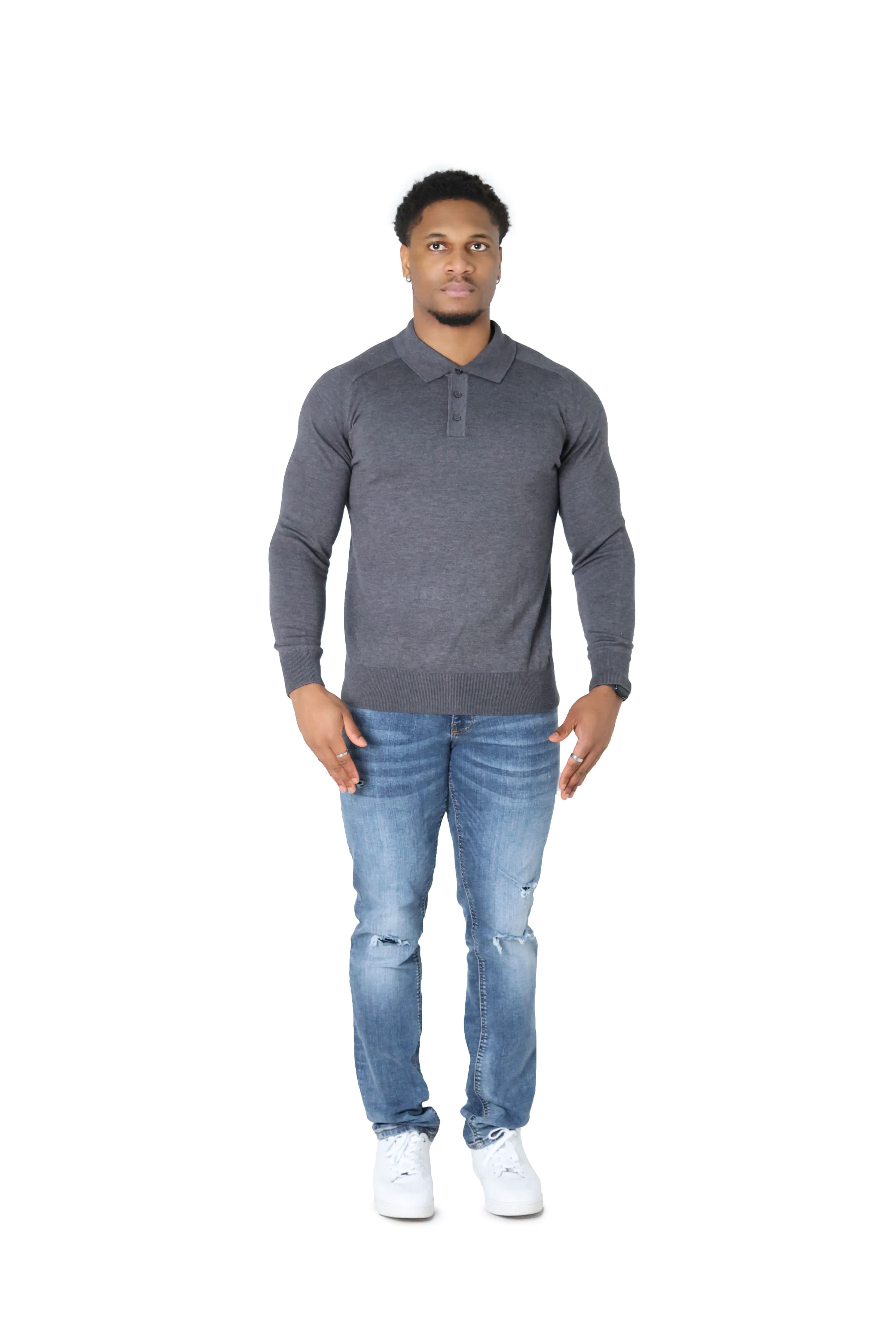 Luxury Silky Wool Knit Long Sleeve Poly Tops