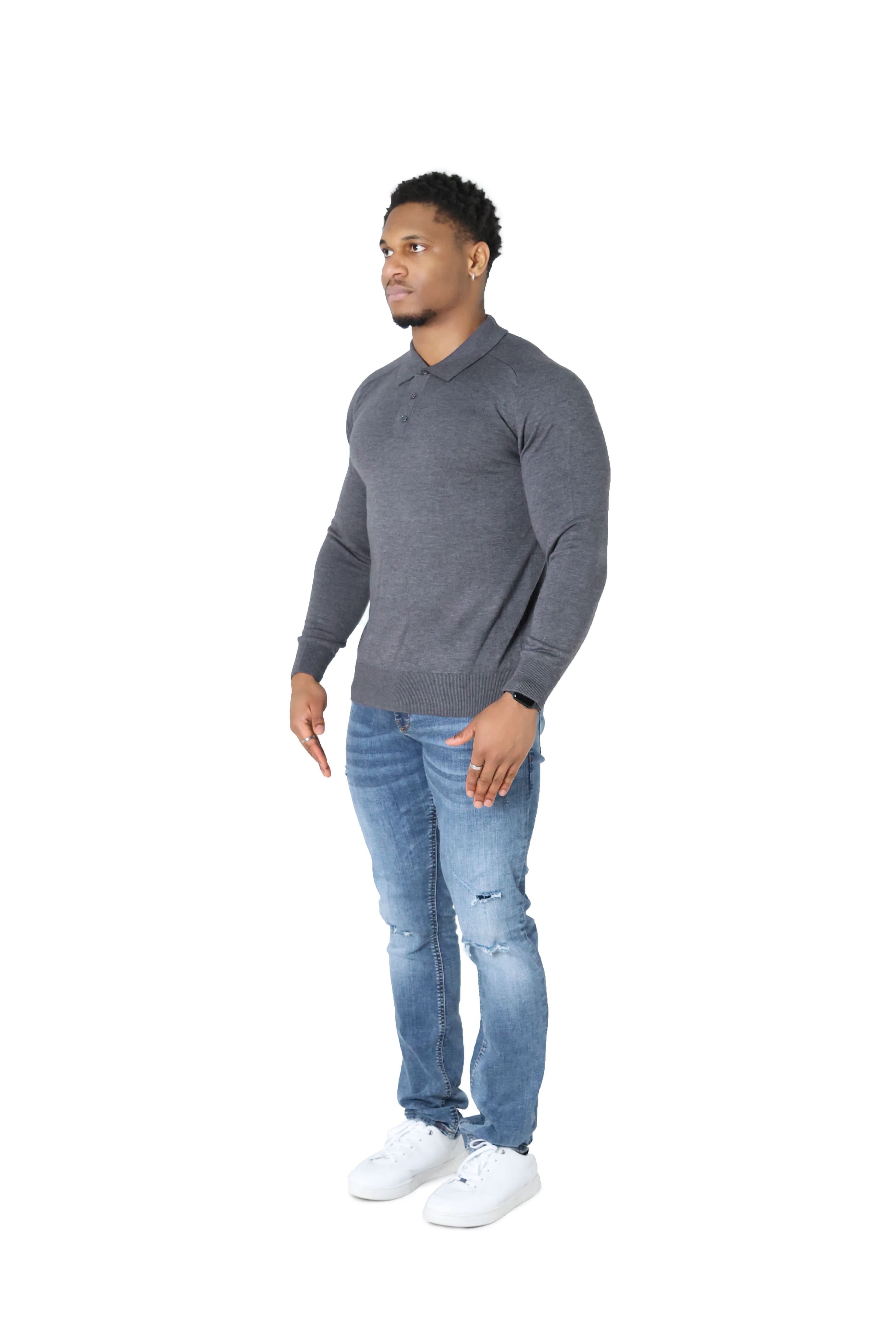 Luxury Silky Wool Knit Long Sleeve Poly Tops