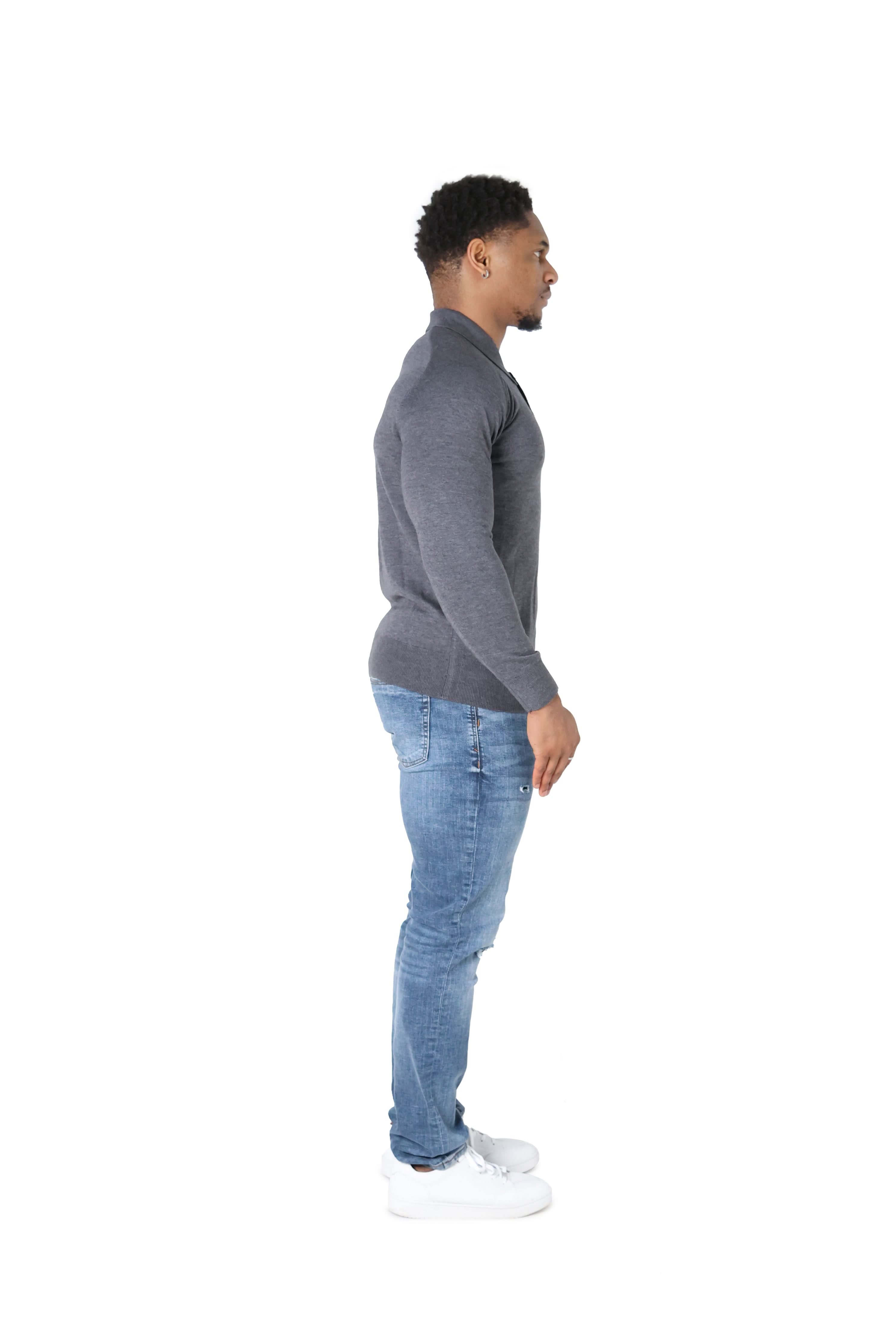 Luxury Silky Wool Knit Long Sleeve Poly Tops