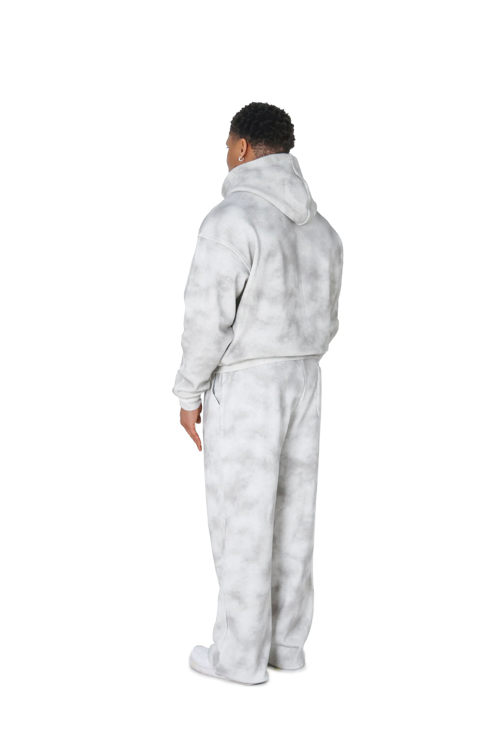 Grey Sunfade Cloud Hoodies