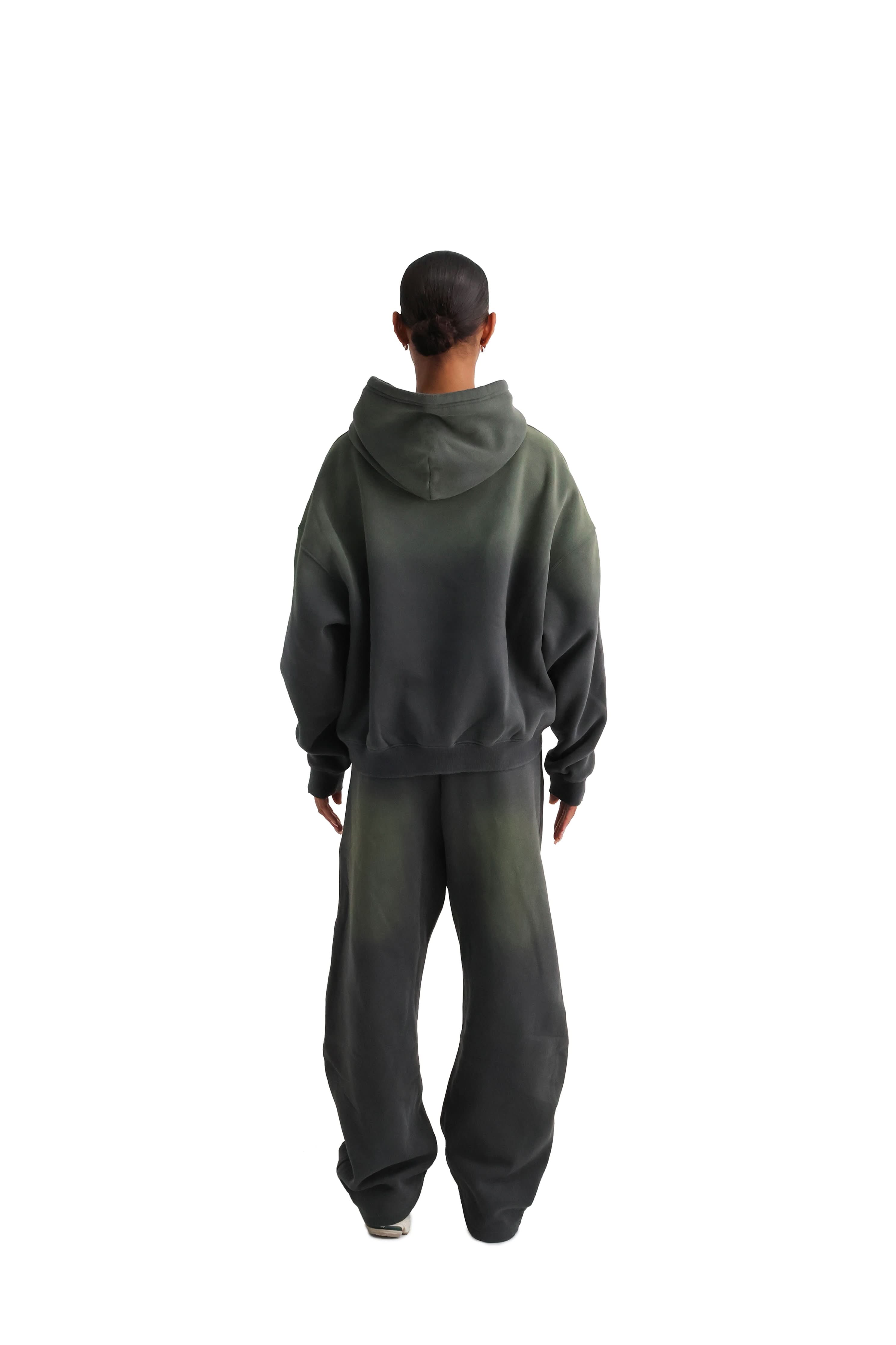 Vintage Sunfade Oversized Cropped Hoodies 400GSM