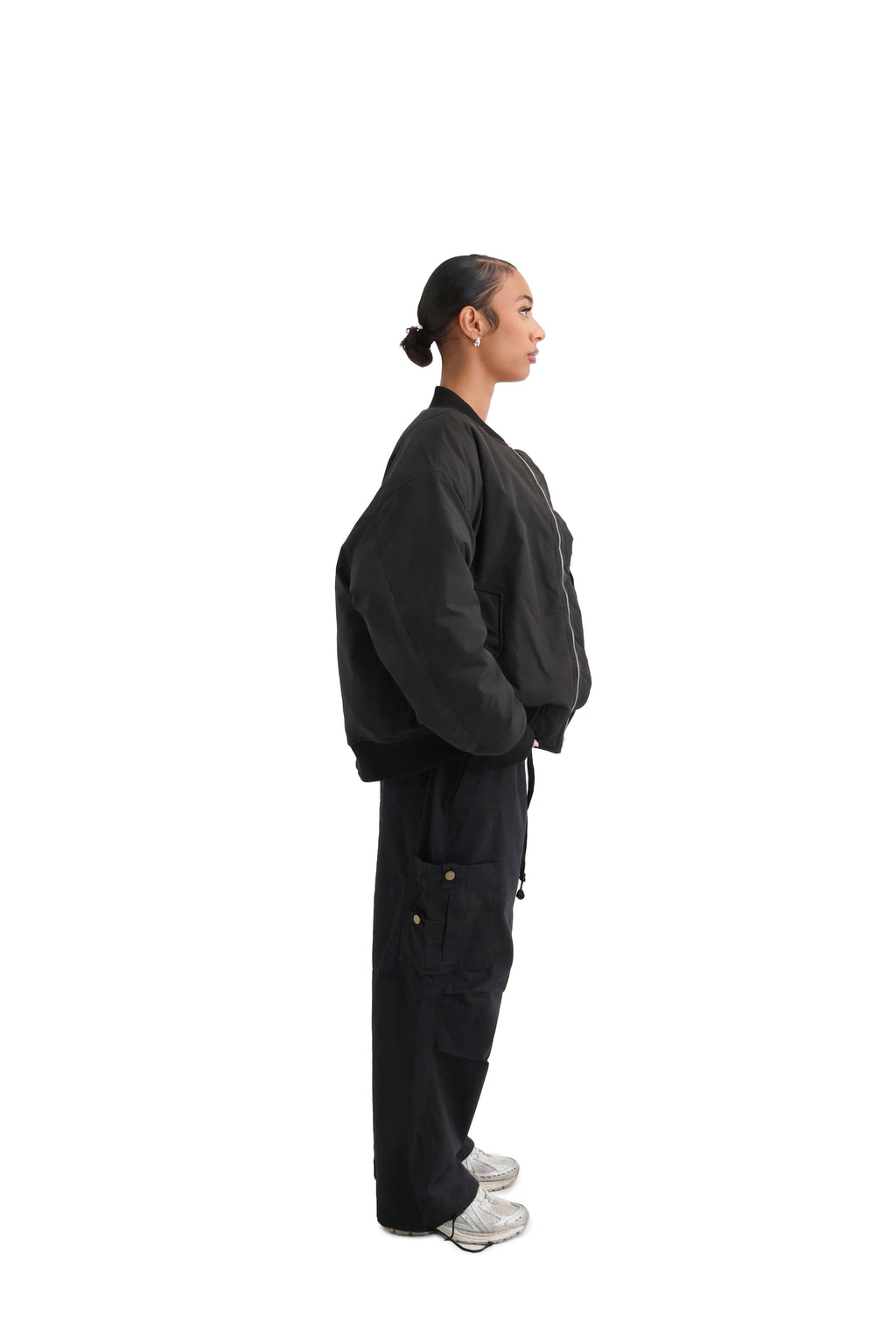 Cropped Bomber Jacket