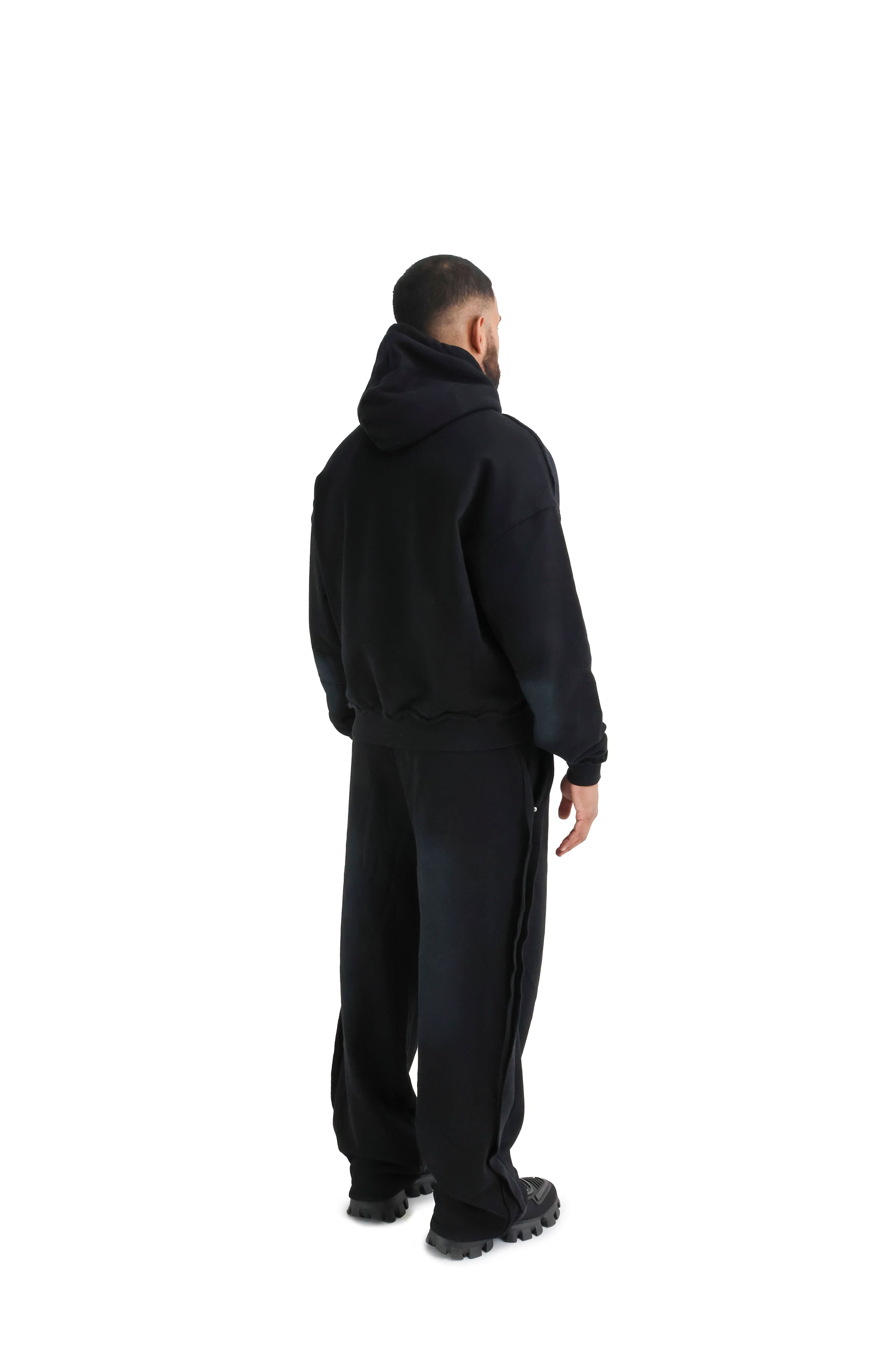 Distressed Acid Wash Stud Hoodies 400GSM