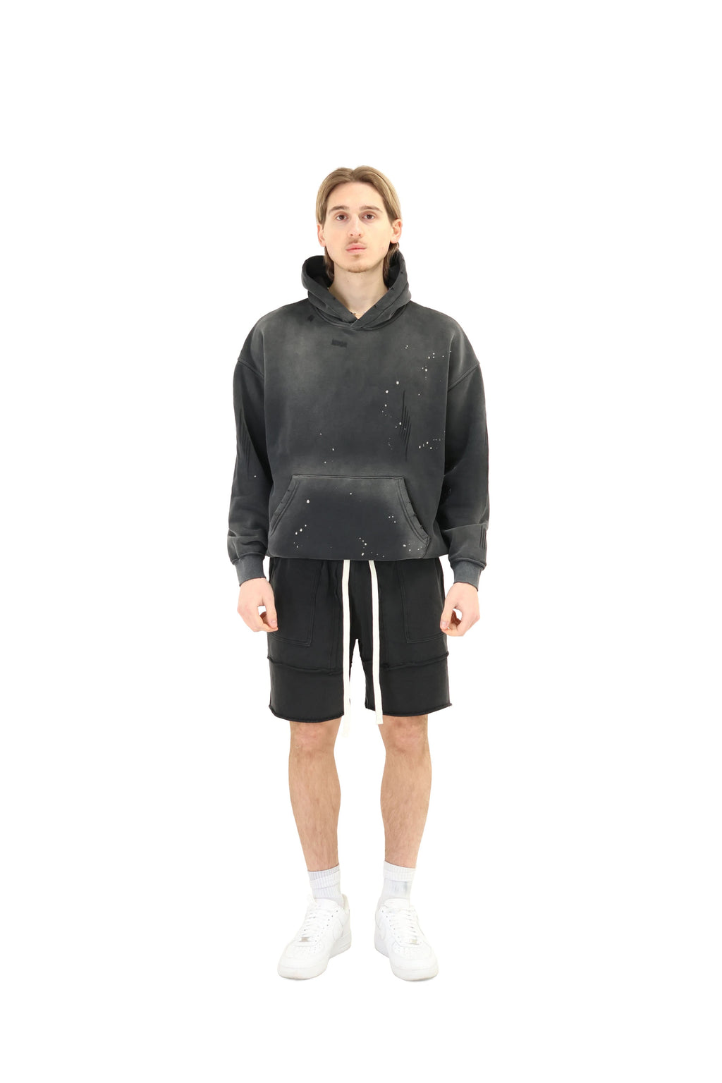 Oversized Distressed Shorts 420GSM