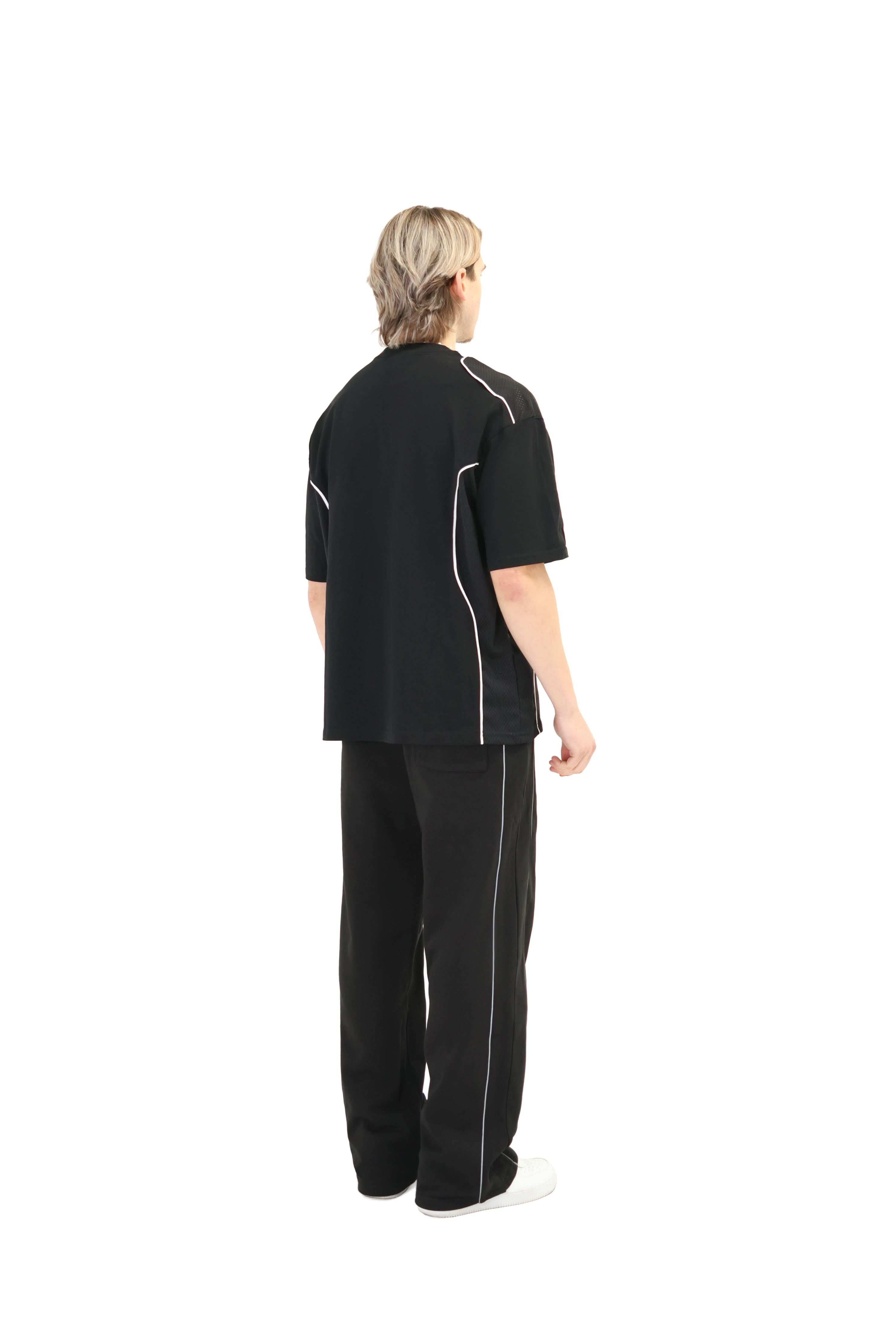 Oversized T Shirt with Piping