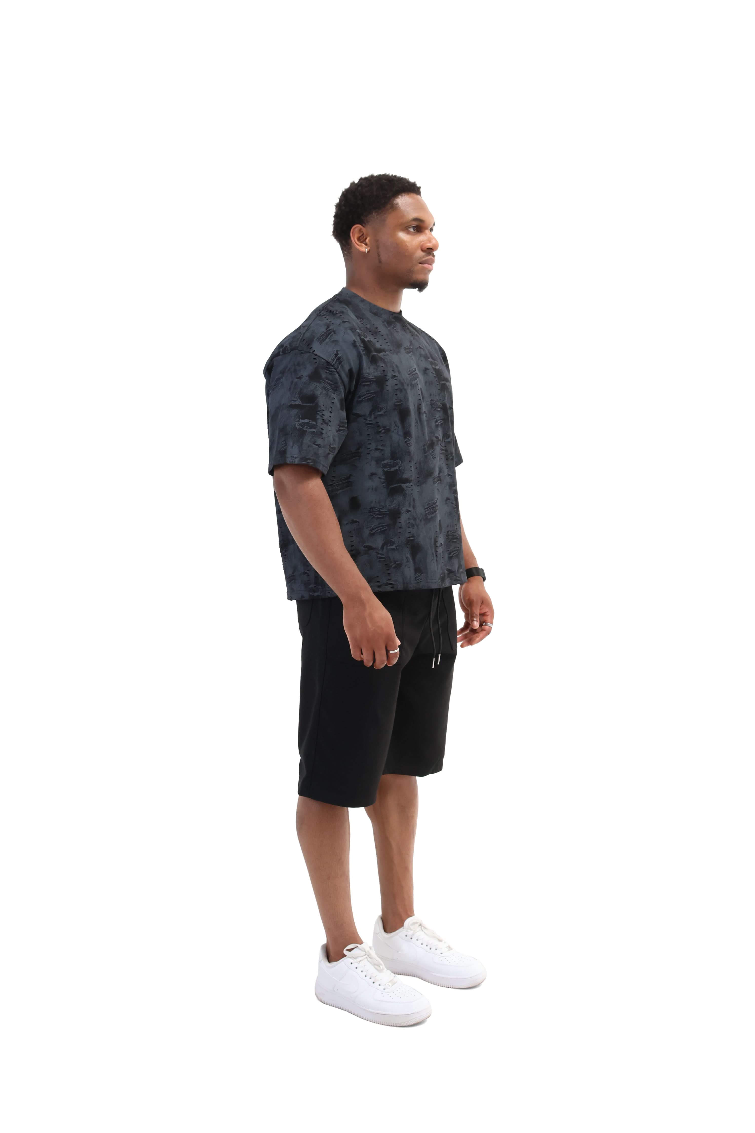 Paint Distressed Oversized T-shirt 260gsm