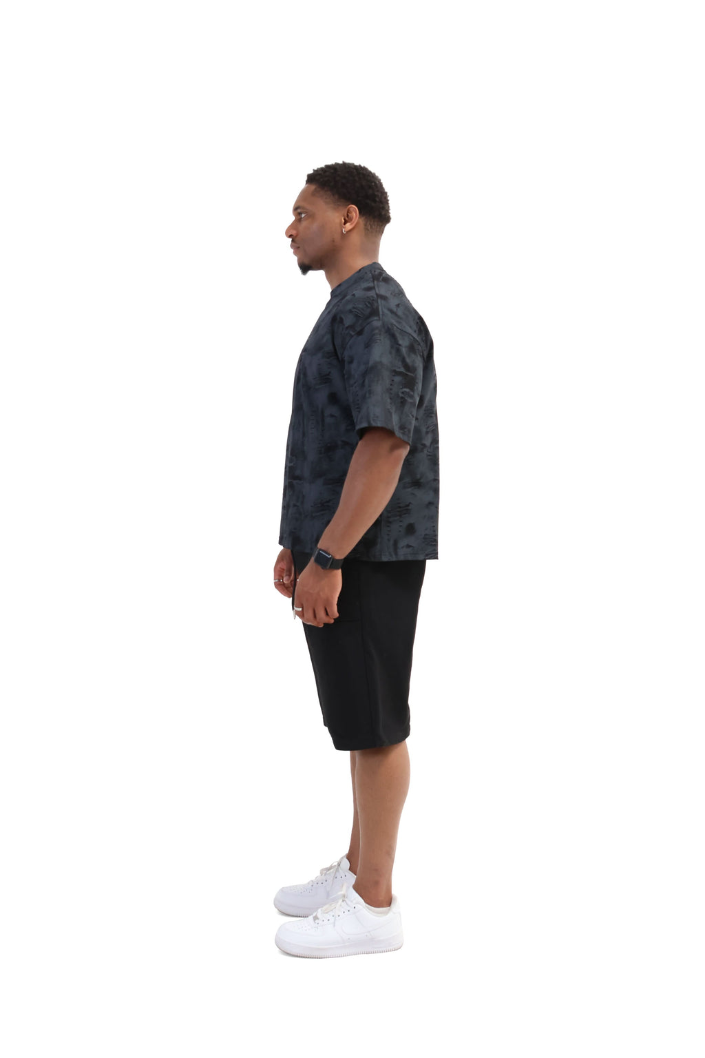 Paint Distressed Oversized T-shirt 260gsm