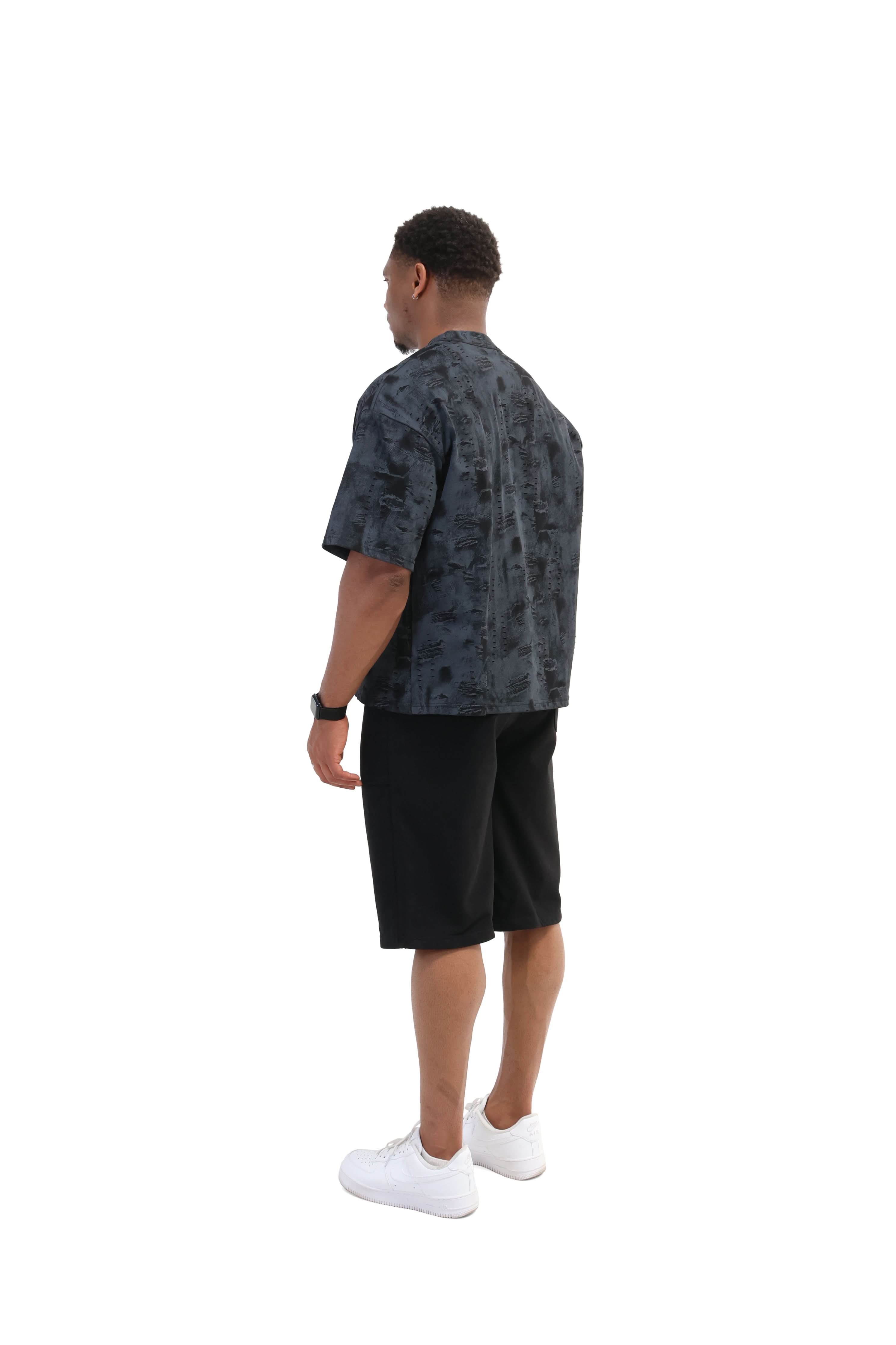 Paint Distressed Oversized T-shirt 260gsm