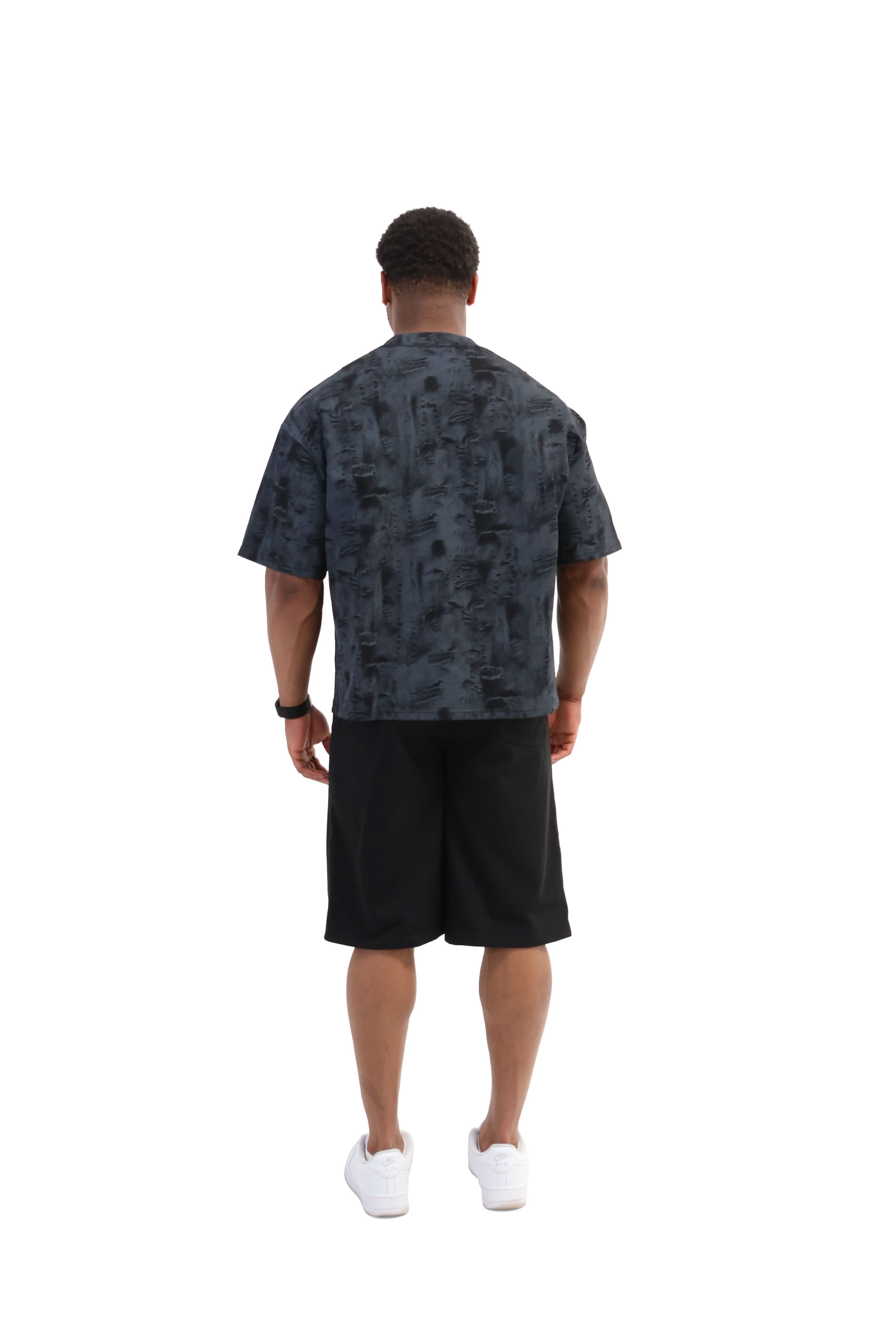 Paint Distressed Oversized T-shirt 260gsm