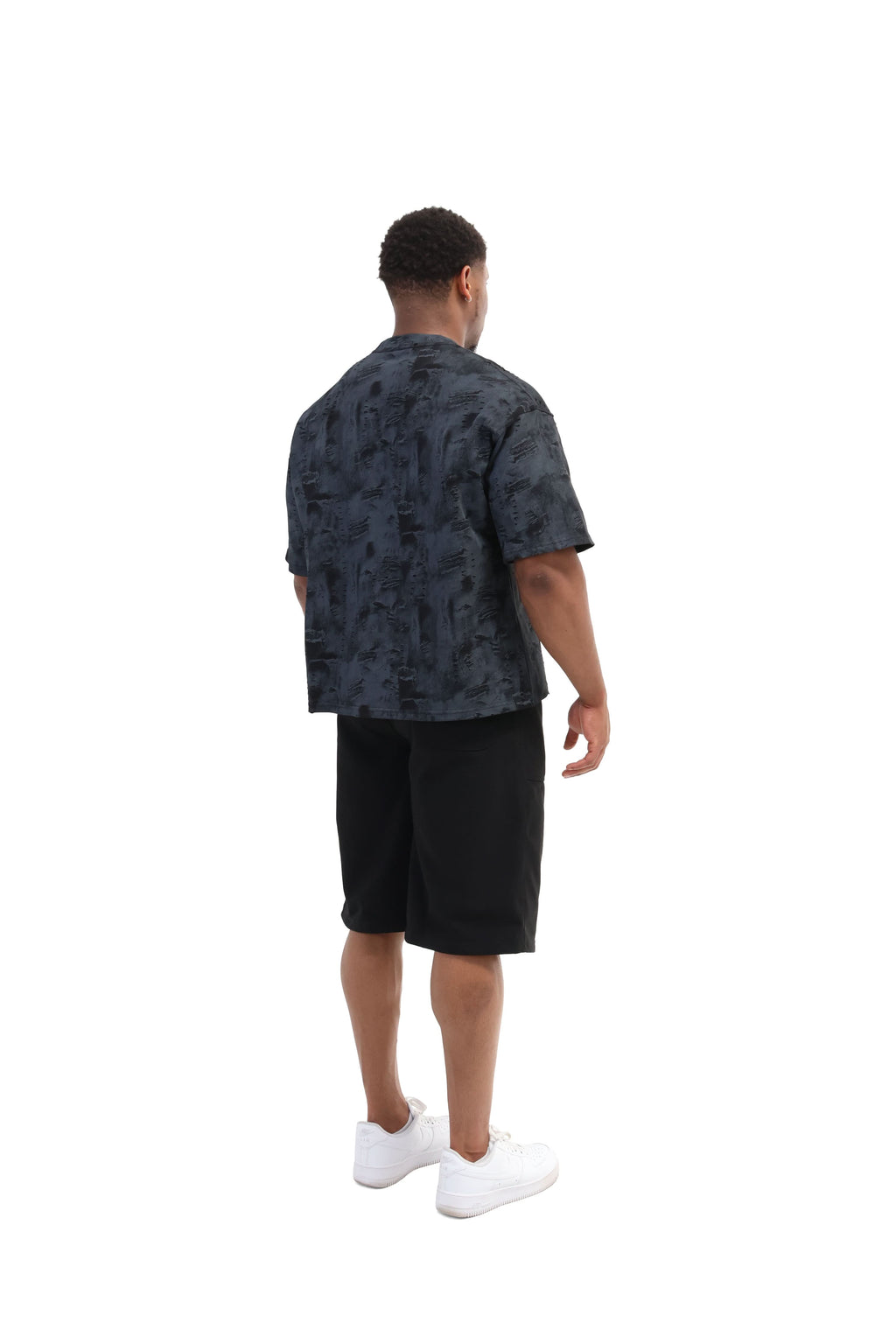 Paint Distressed Oversized T-shirt 260gsm