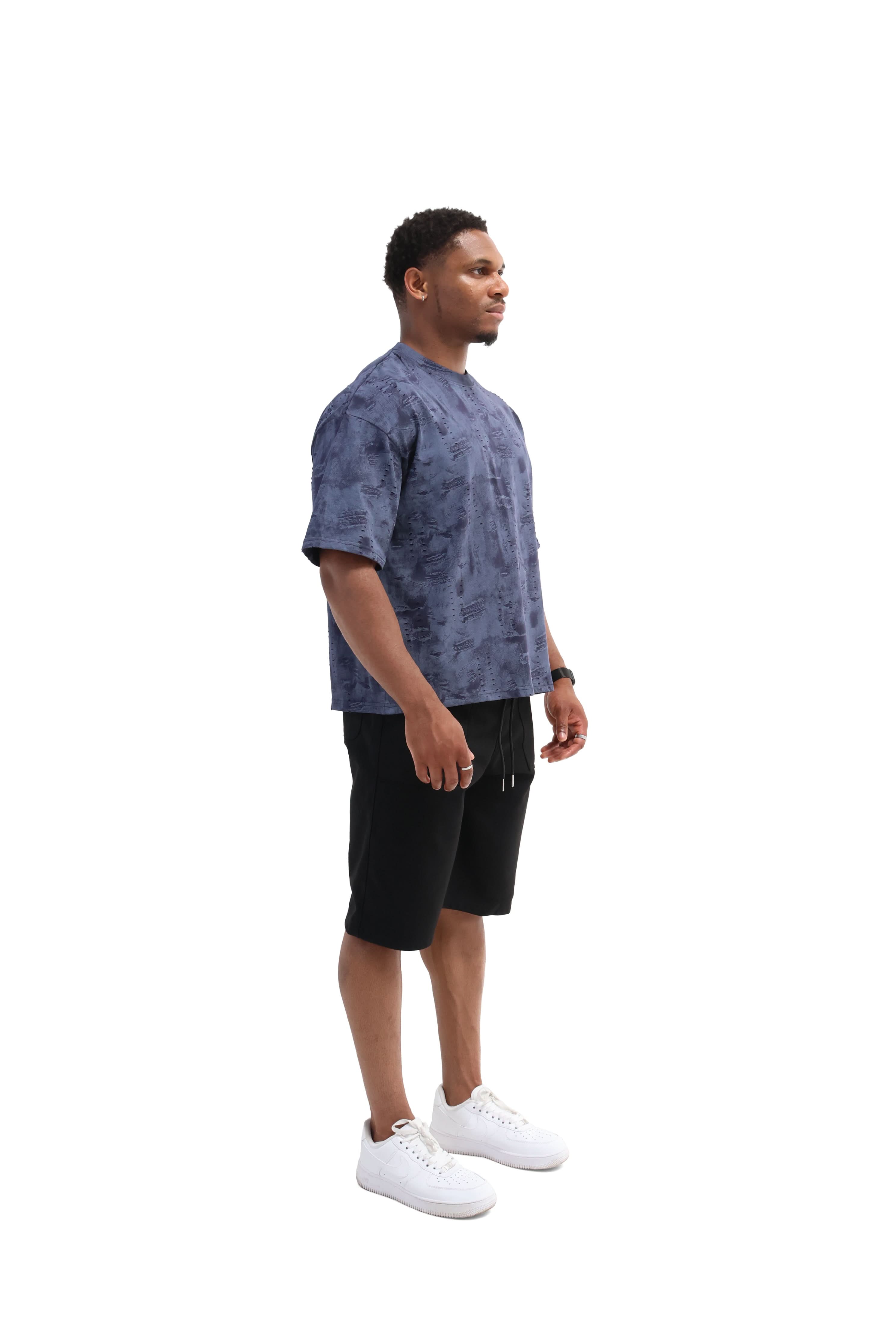 Paint Distressed Oversized T-shirt 260gsm