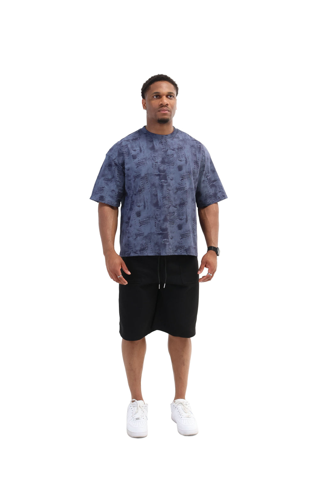 Paint Distressed Oversized T-shirt 260gsm