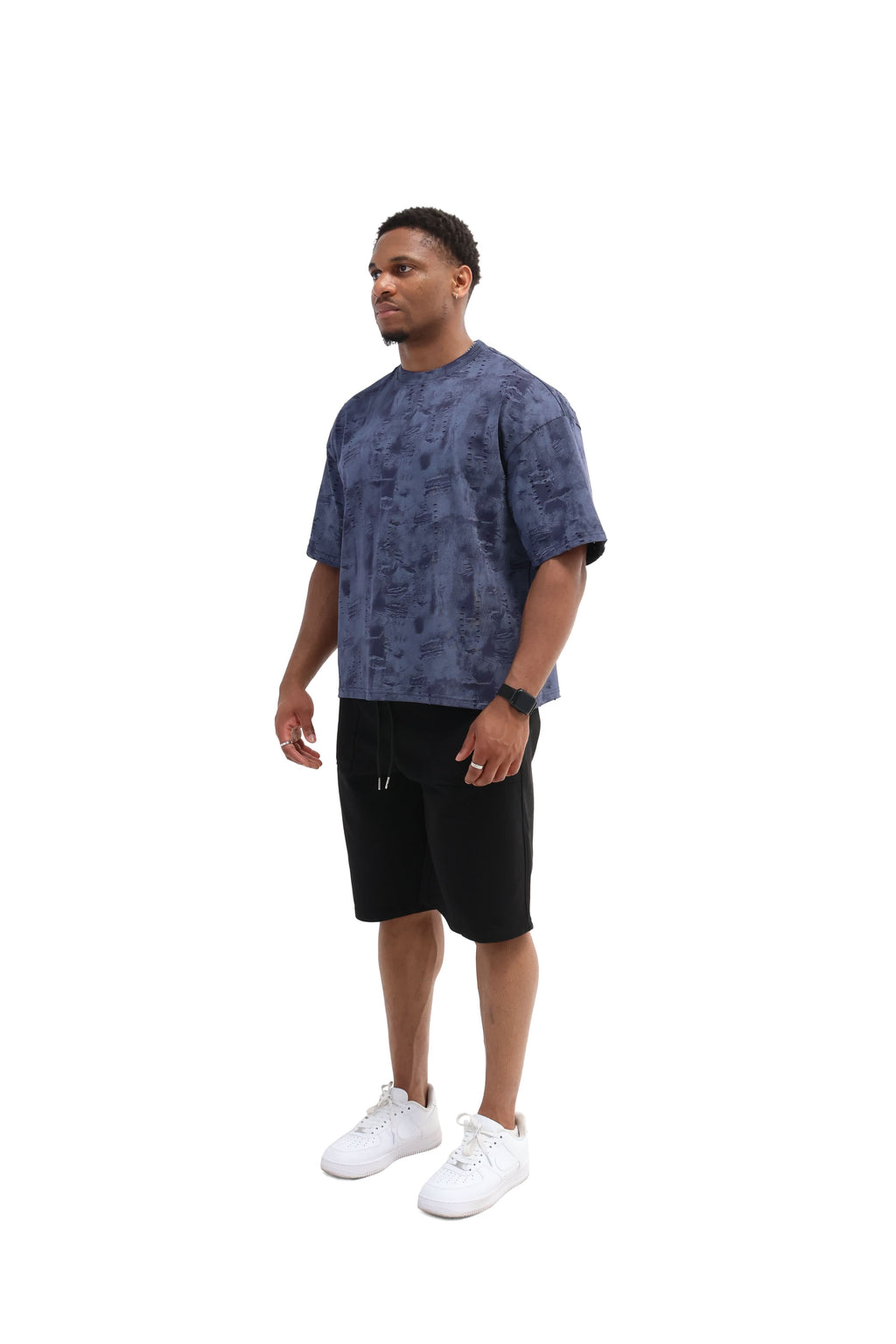 Paint Distressed Oversized T-shirt 260gsm