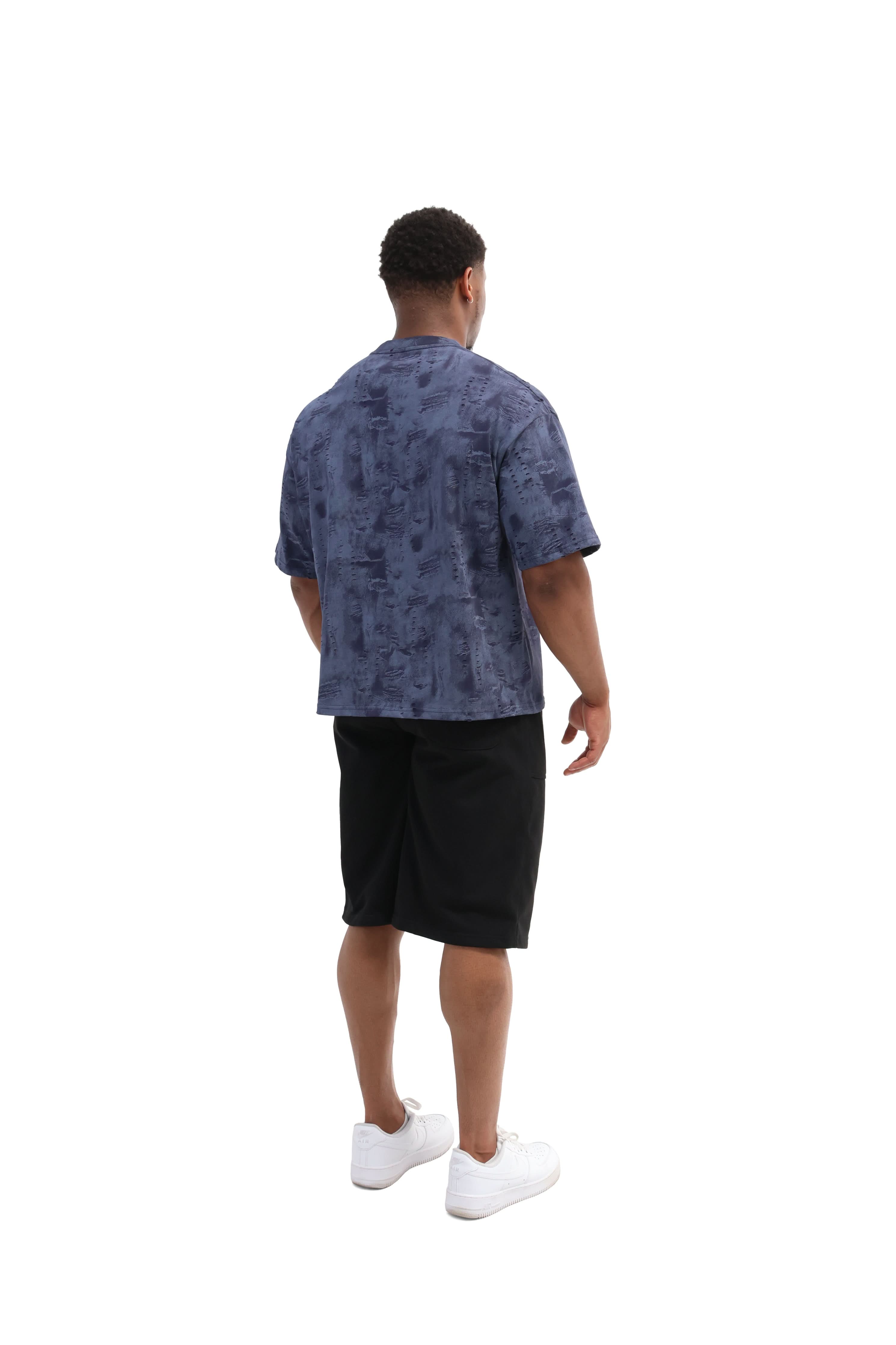 Paint Distressed Oversized T-shirt 260gsm