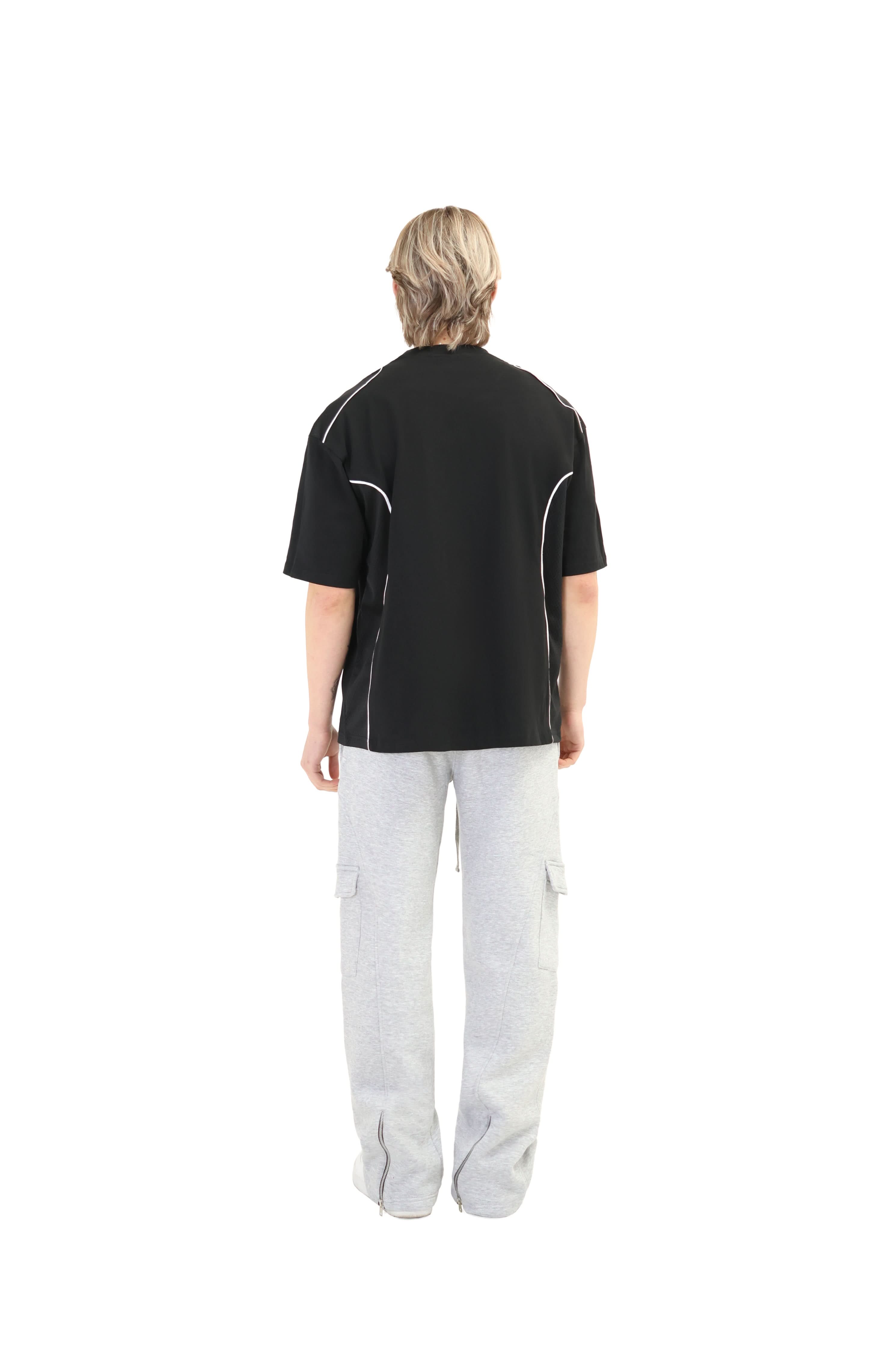 Wide Leg Cargo Joggers with Ankle Zip 330GSM