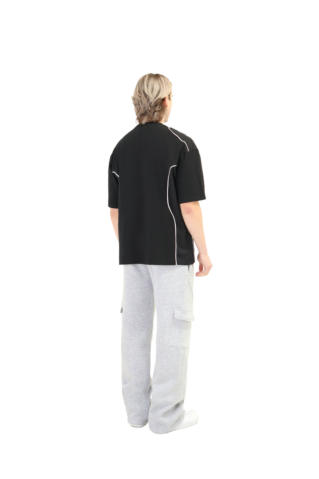 Wide Leg Cargo Joggers with Ankle Zip 330GSM