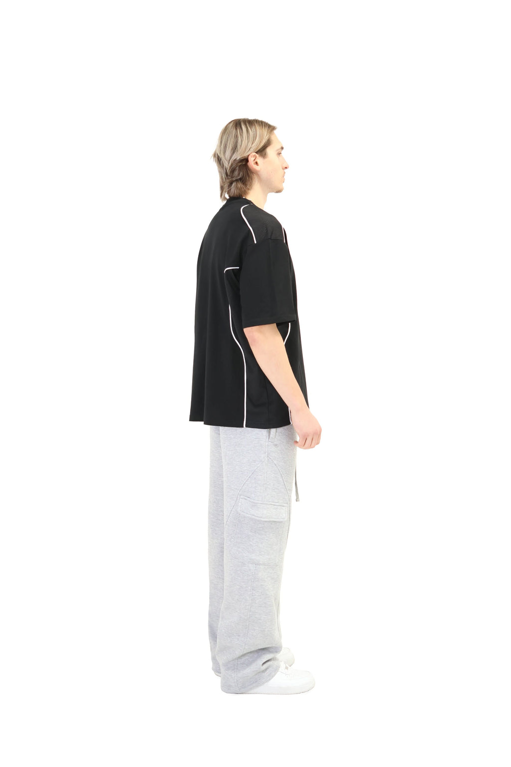 Wide Leg Cargo Joggers with Ankle Zip 330GSM