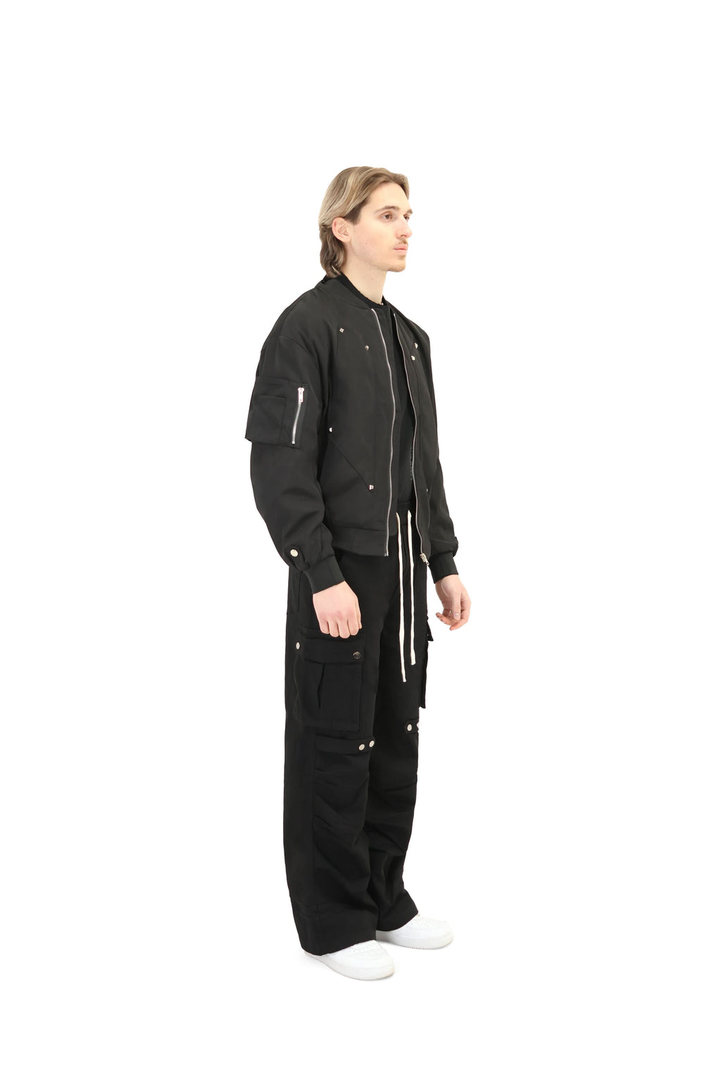 Studded Bomber Jacket