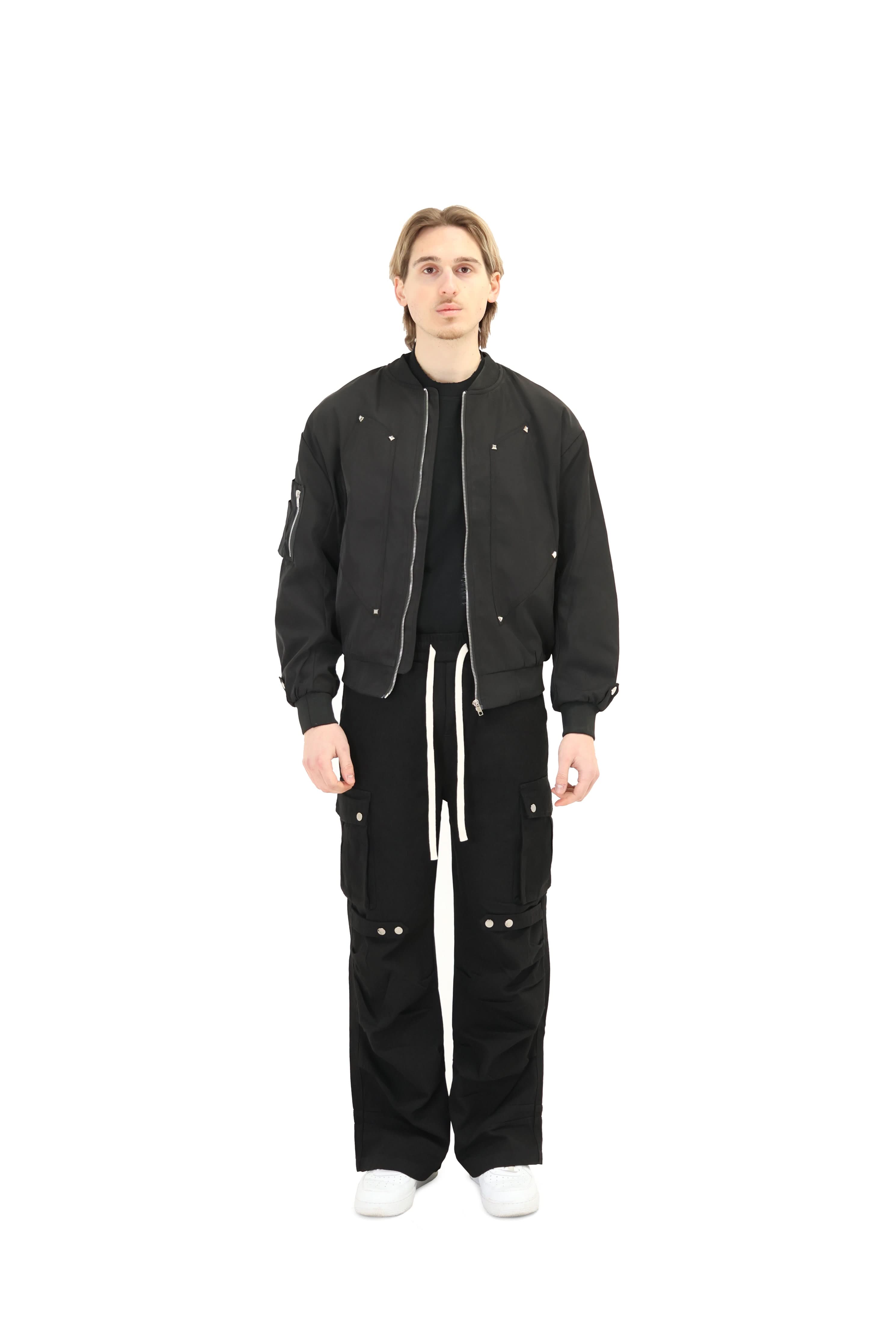 Studded Bomber Jacket