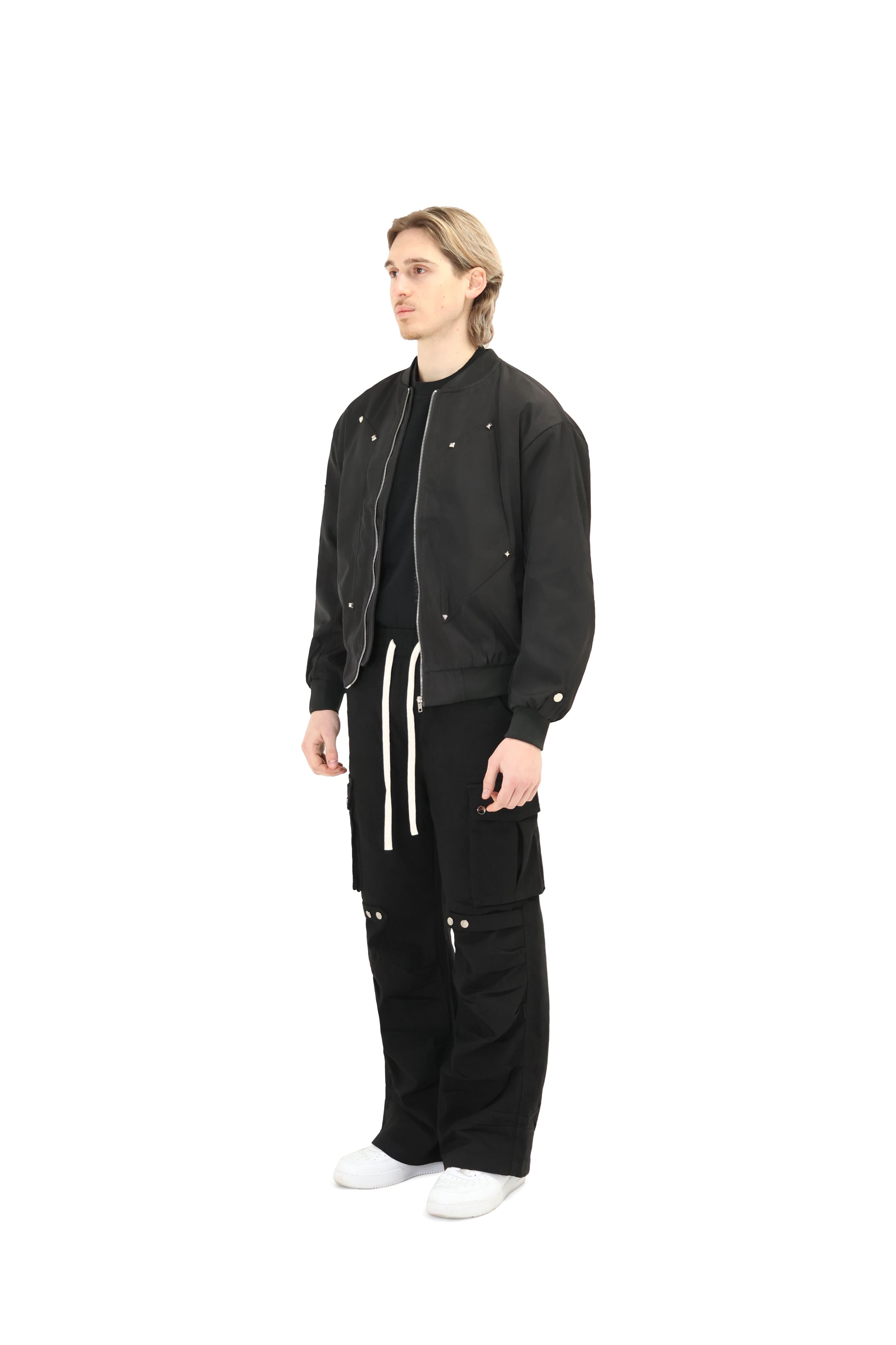 Studded Bomber Jacket