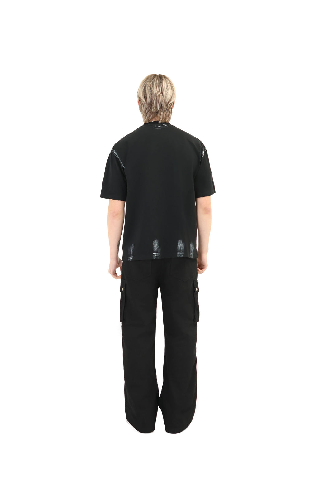 Wide Leg Cargo Button Trousers