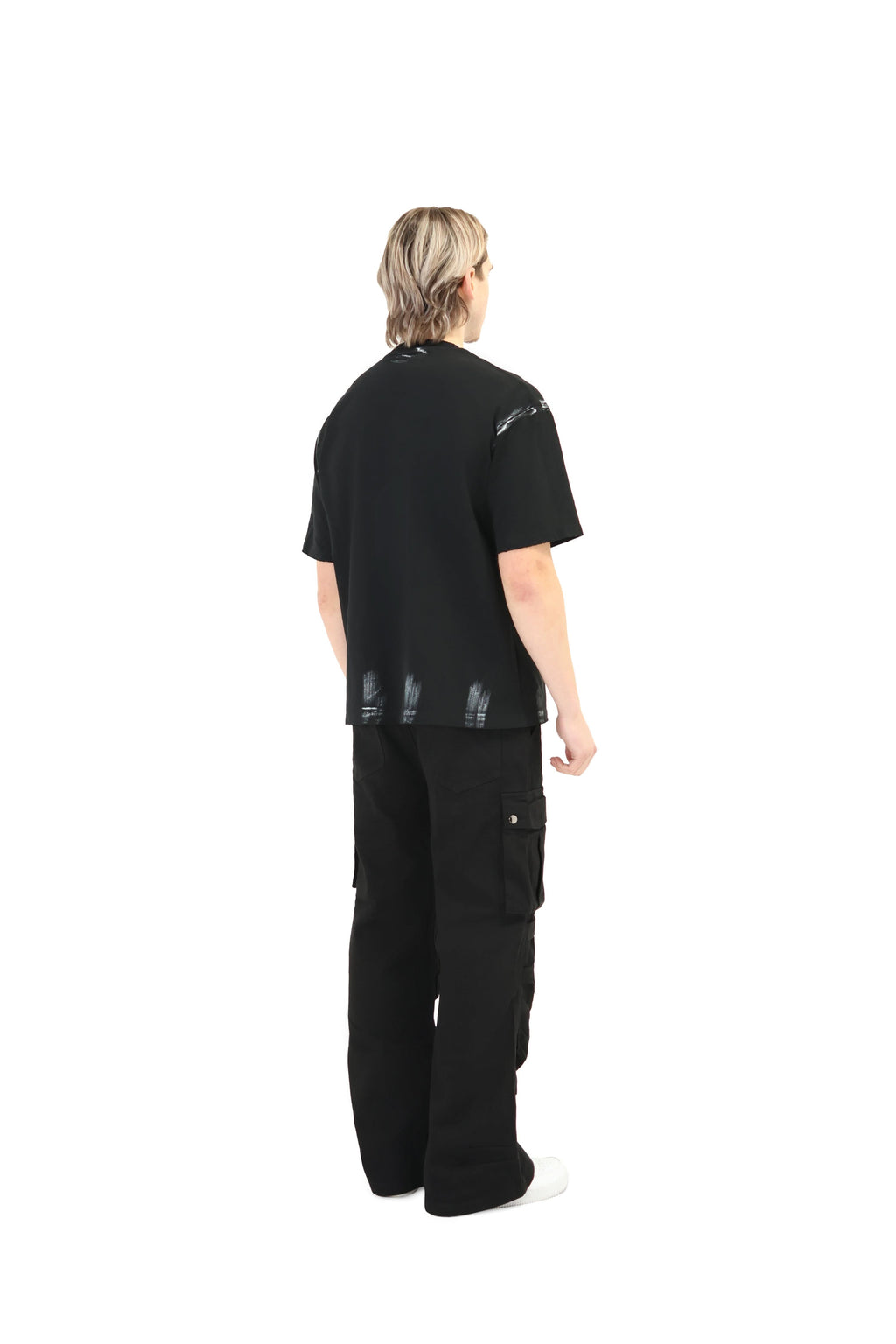 Wide Leg Cargo Button Trousers